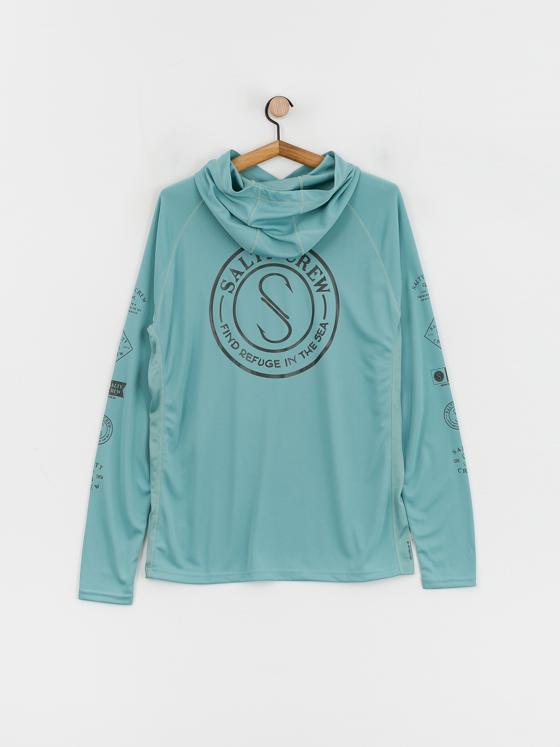 Longsleeve Salty Crew Palomar 2 Pinnacle Uv Hood (dark aqua)