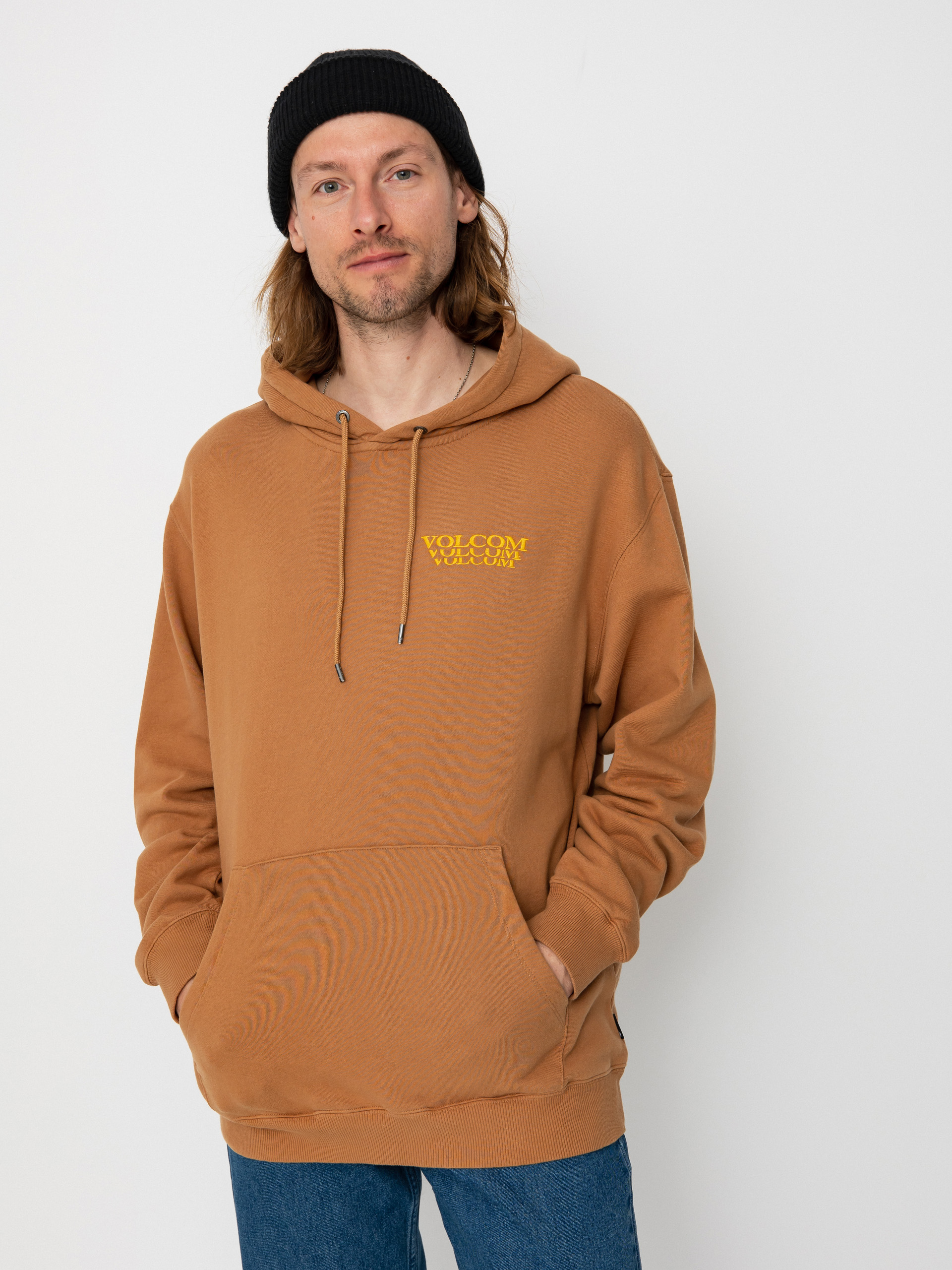 Hanorac cu glugă Volcom Terry Stoned HD (tobacco)