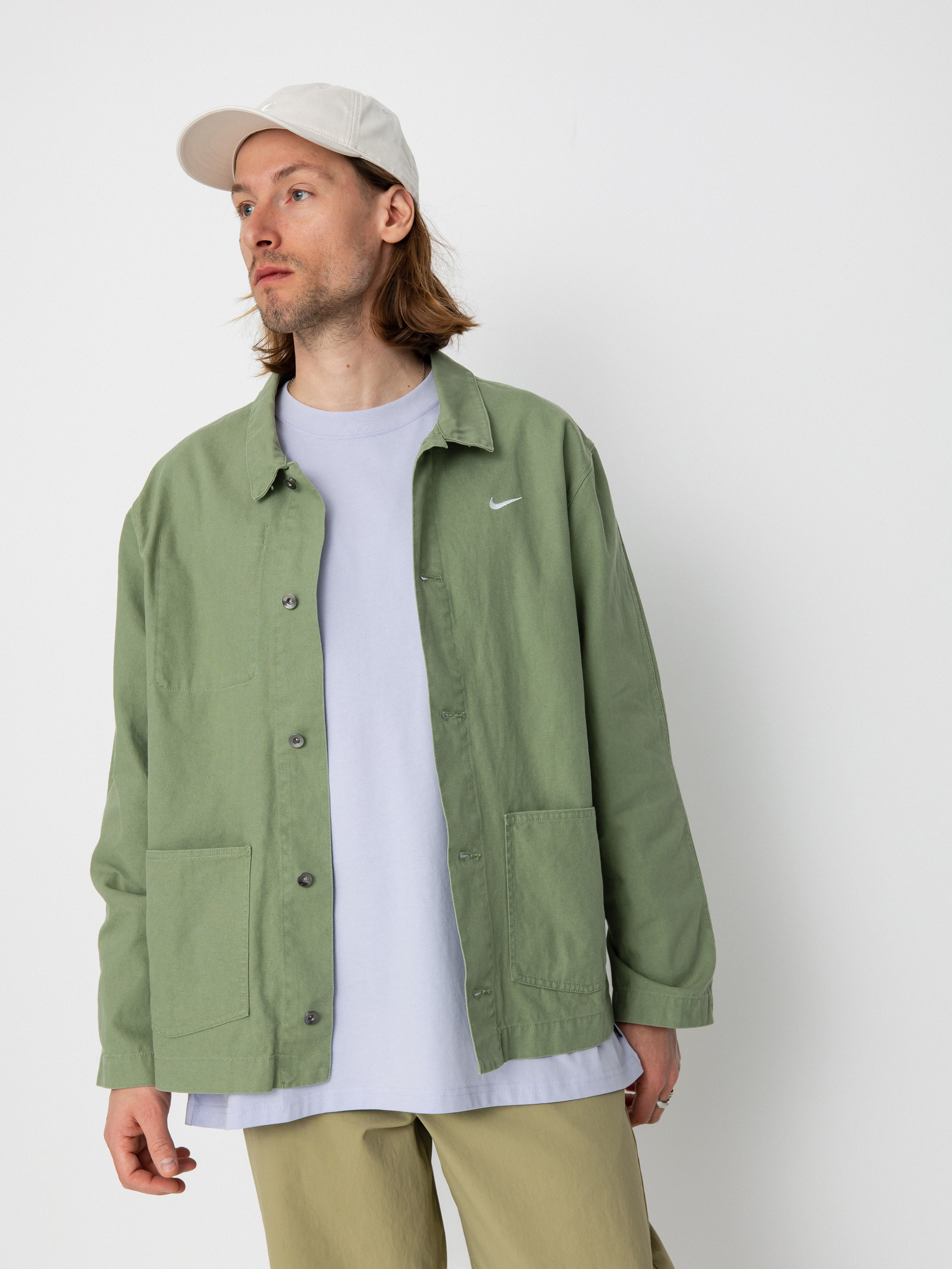 Geacă Nike SB NL Chore Coat (oil green/white)