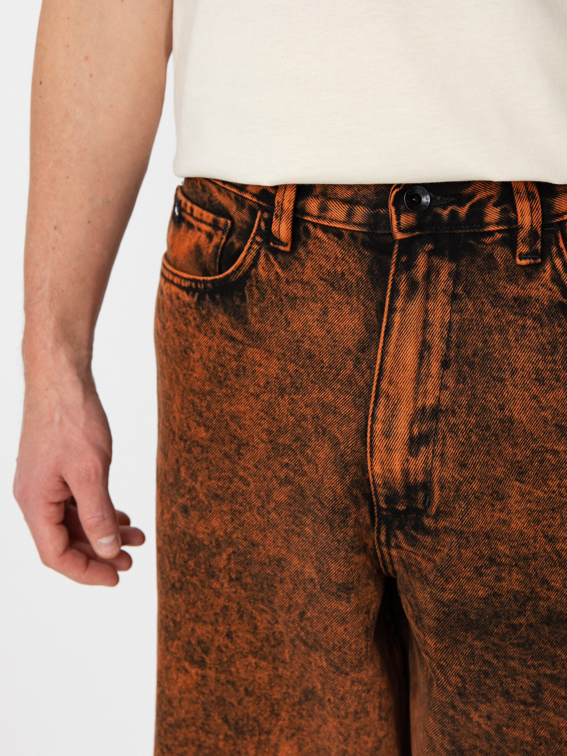 Pantaloni Vans Covina 5Pckt Baggy Denim (scarlet ibis)