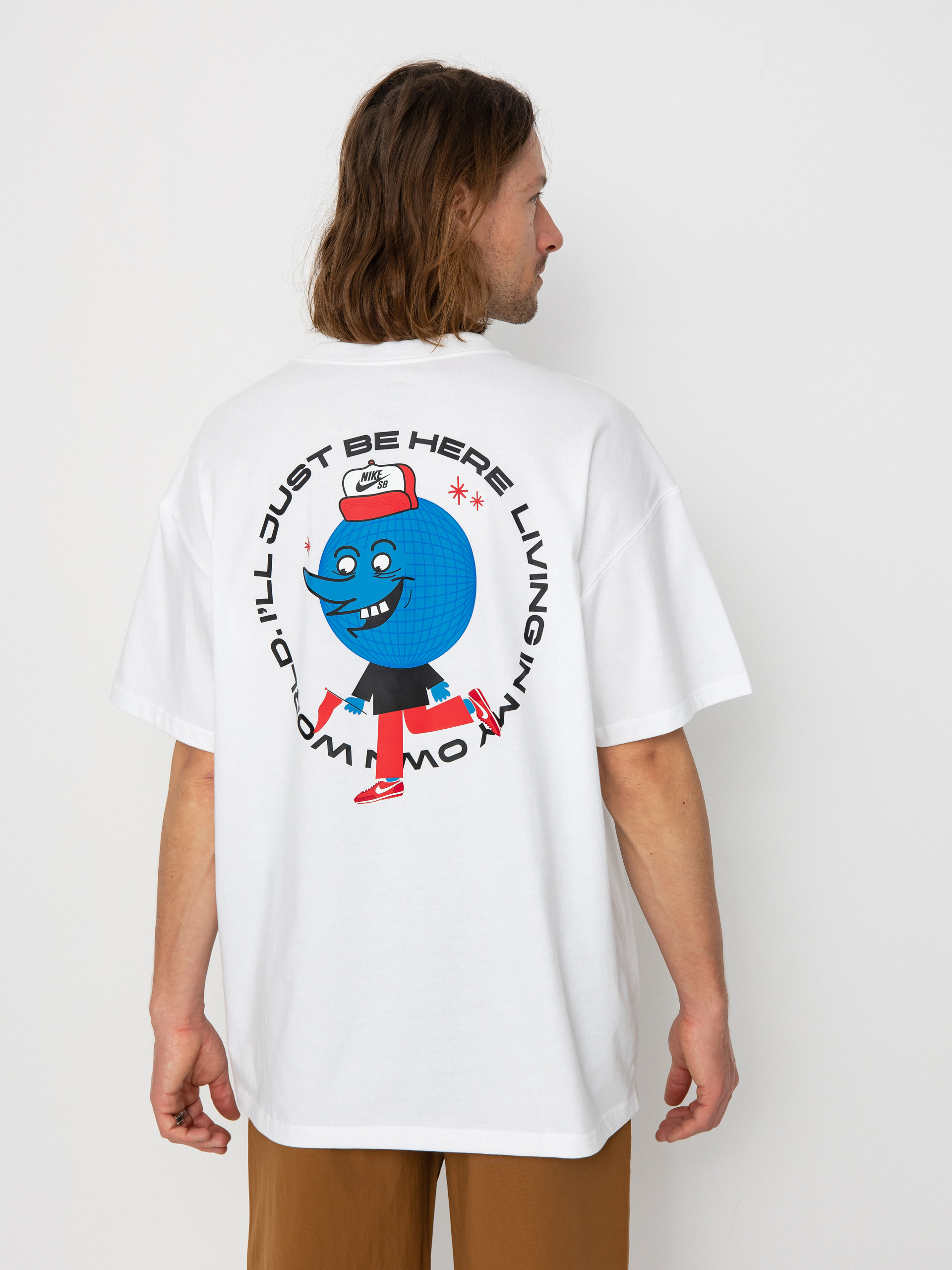 Tricou Nike SB Globe Guy (white)