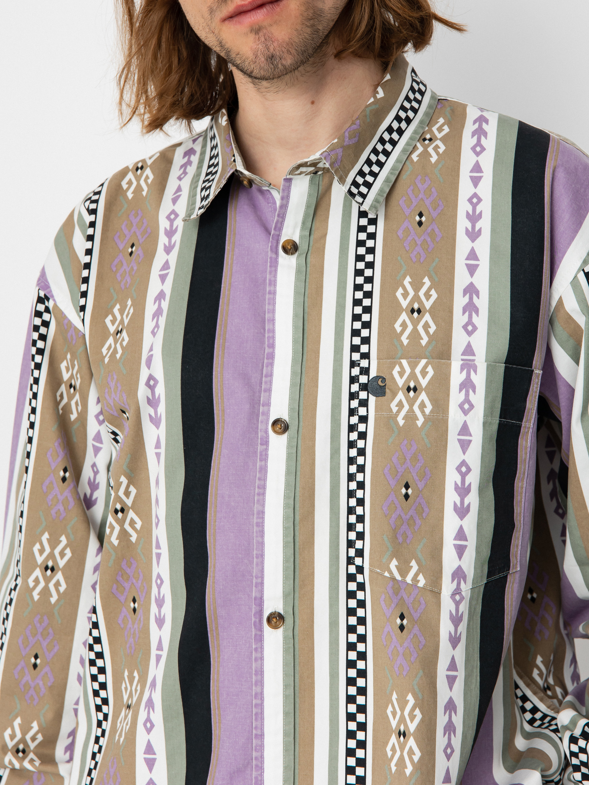 Cămașă Carhartt WIP Coba Stripe (coba stripe violanda/soot)
