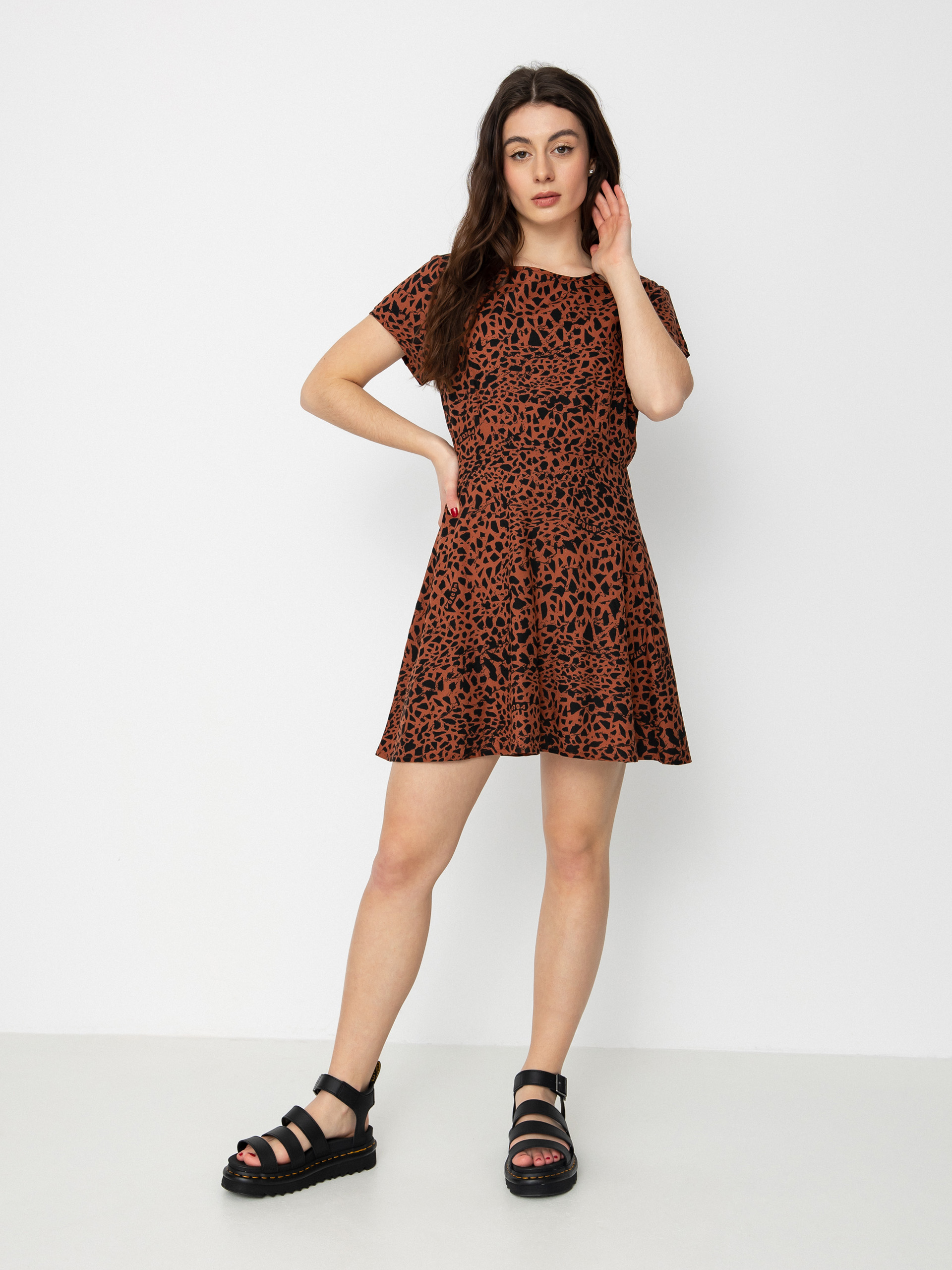 Fustă Volcom Dino Tea Wmn (dark clay)