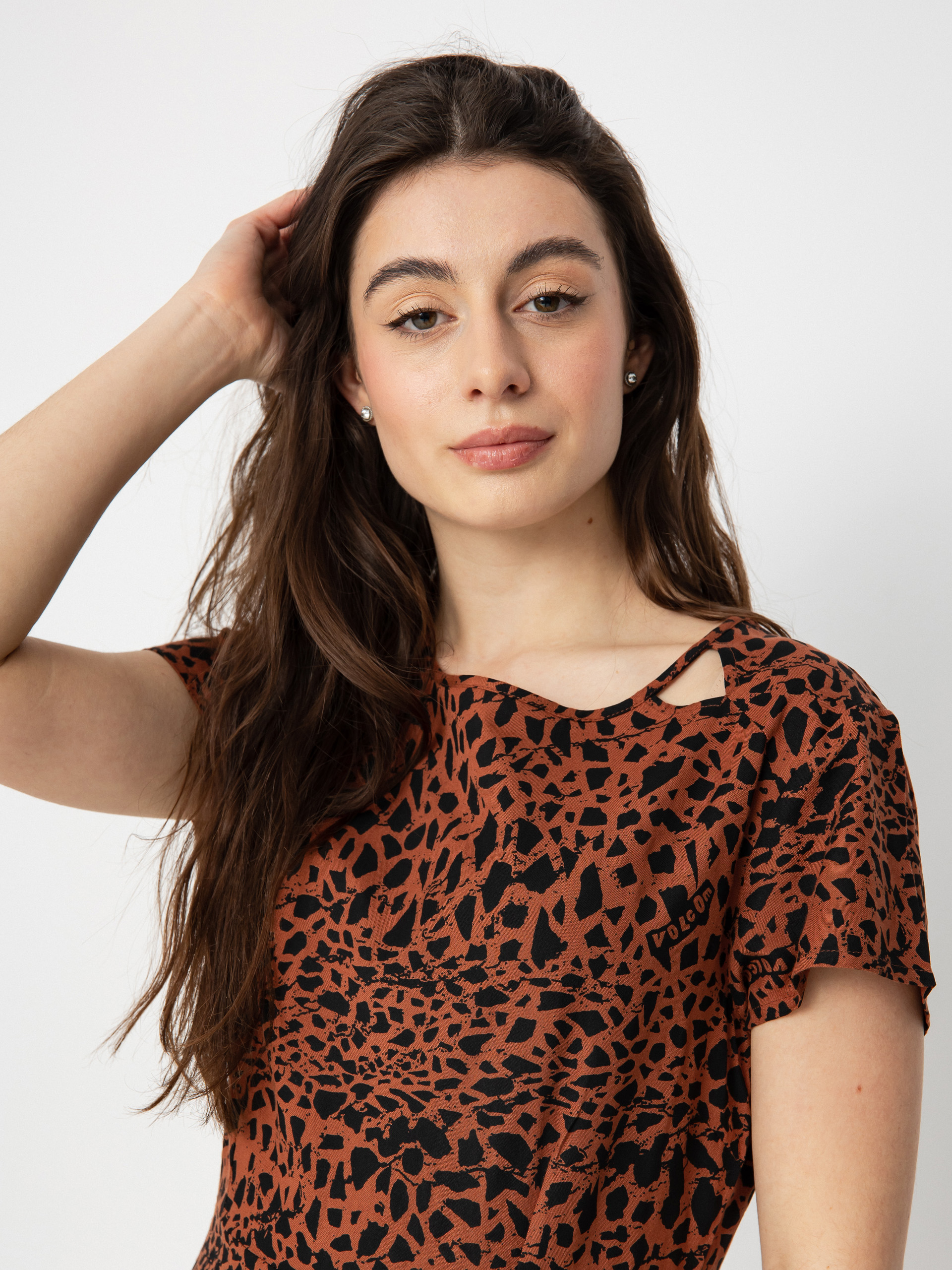 Fustă Volcom Dino Tea Wmn (dark clay)