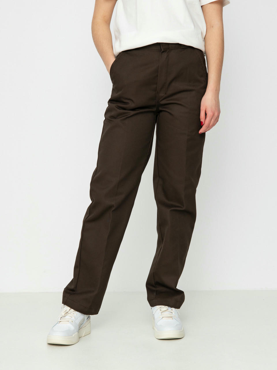 Pantaloni Dickies Elizaville Wmn (dark brown)