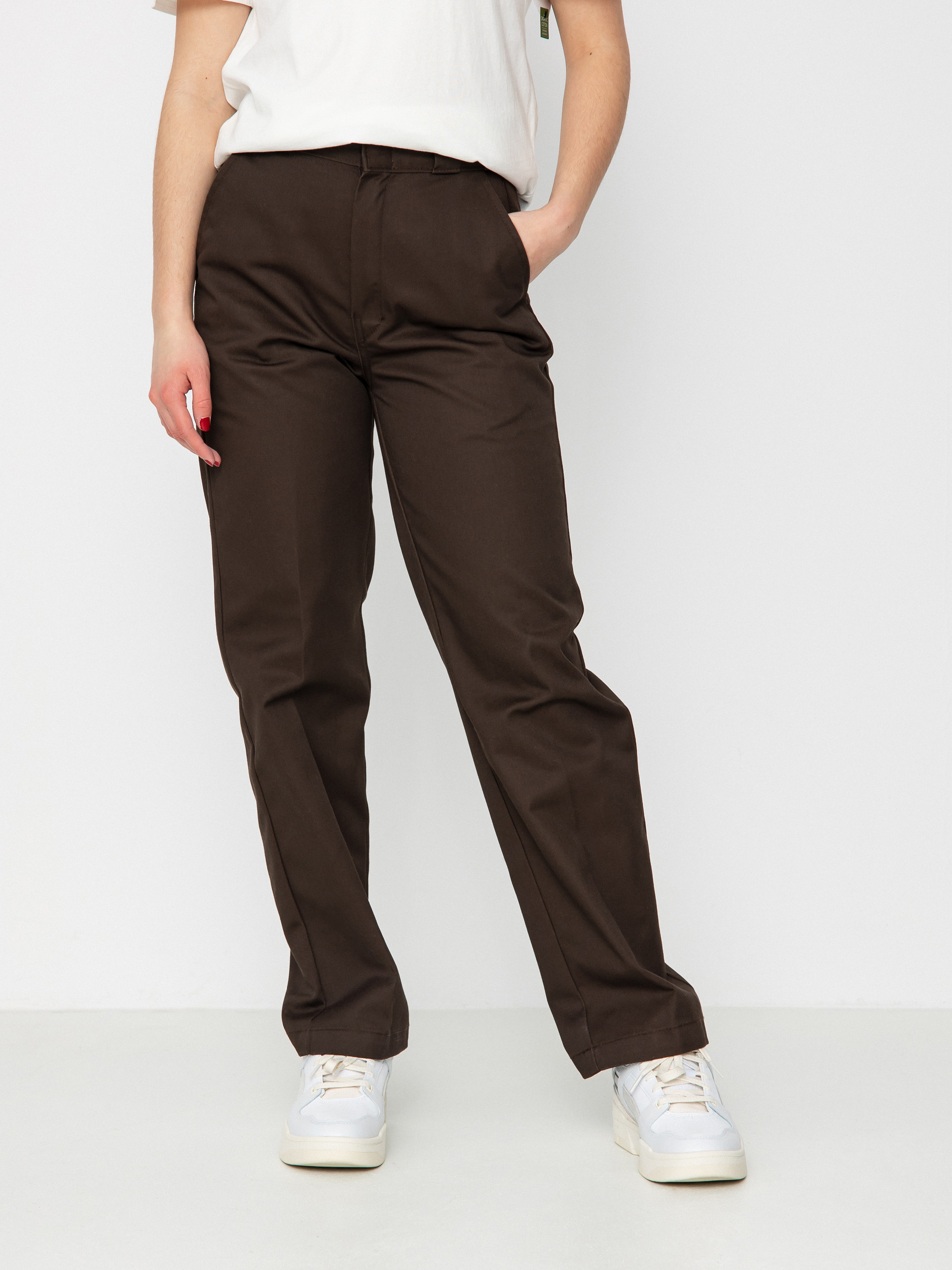 Pantaloni Dickies Elizaville Wmn (dark brown)