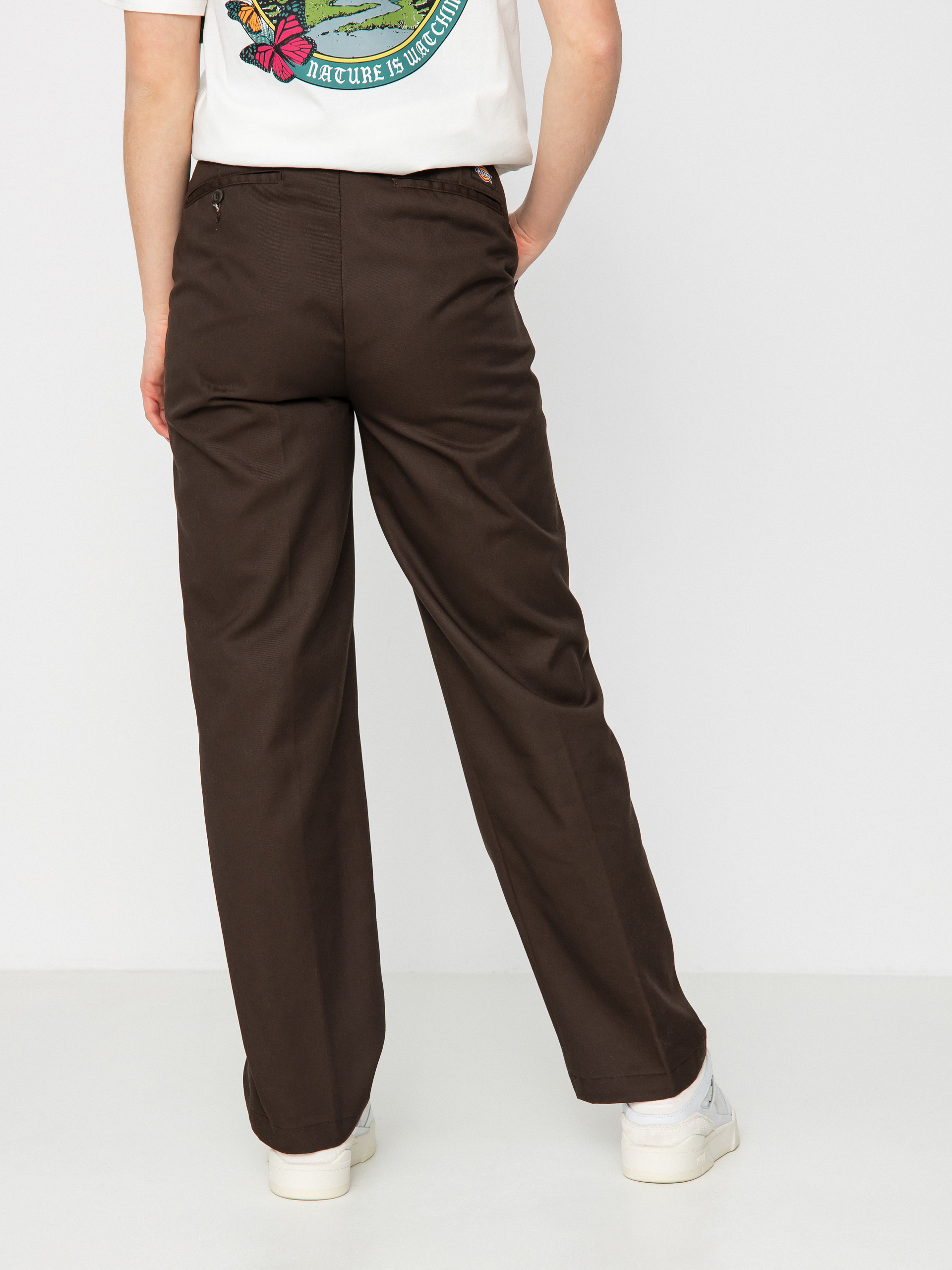 Pantaloni Dickies Elizaville Wmn (dark brown)