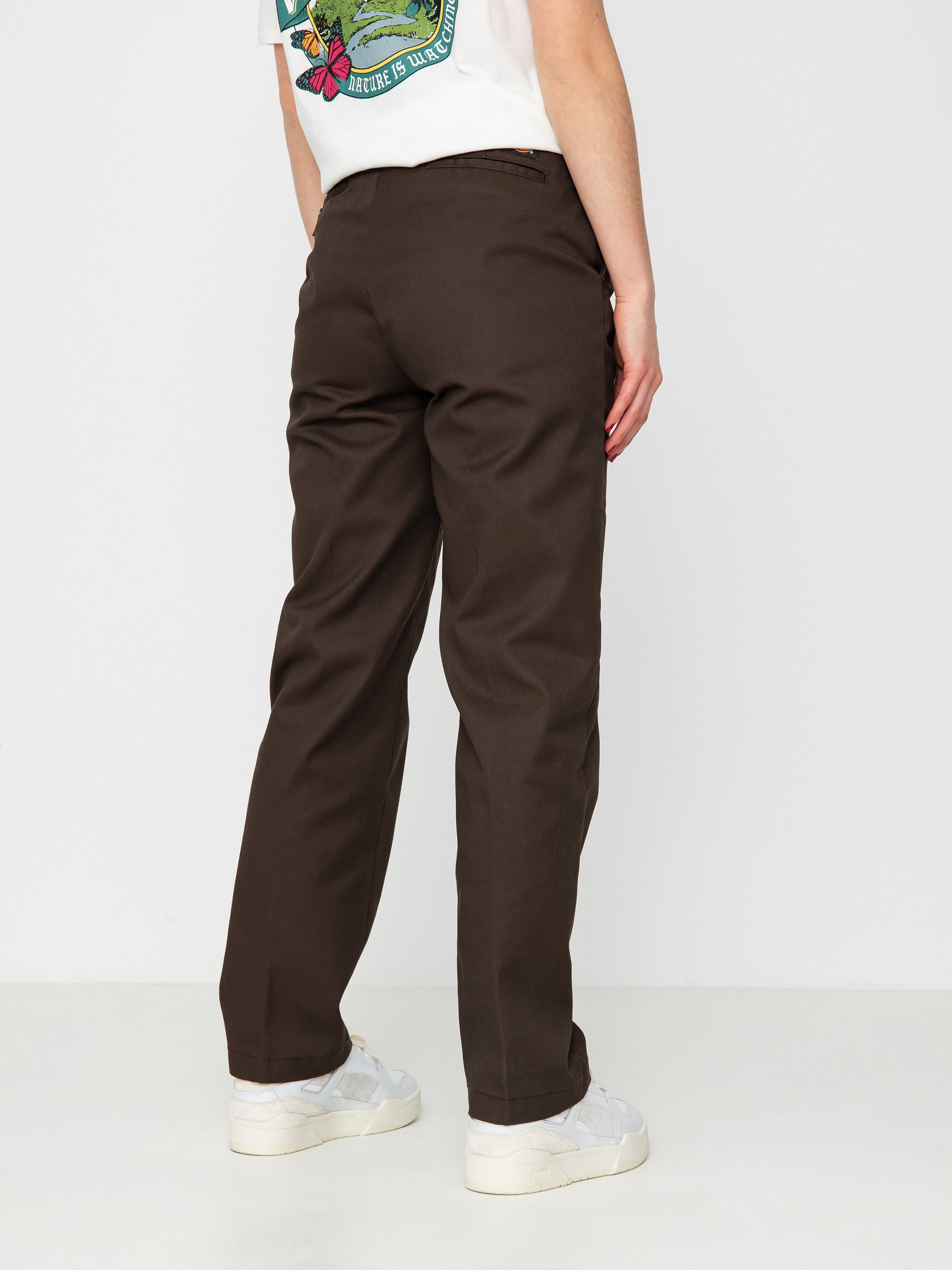 Pantaloni Dickies Elizaville Wmn (dark brown)