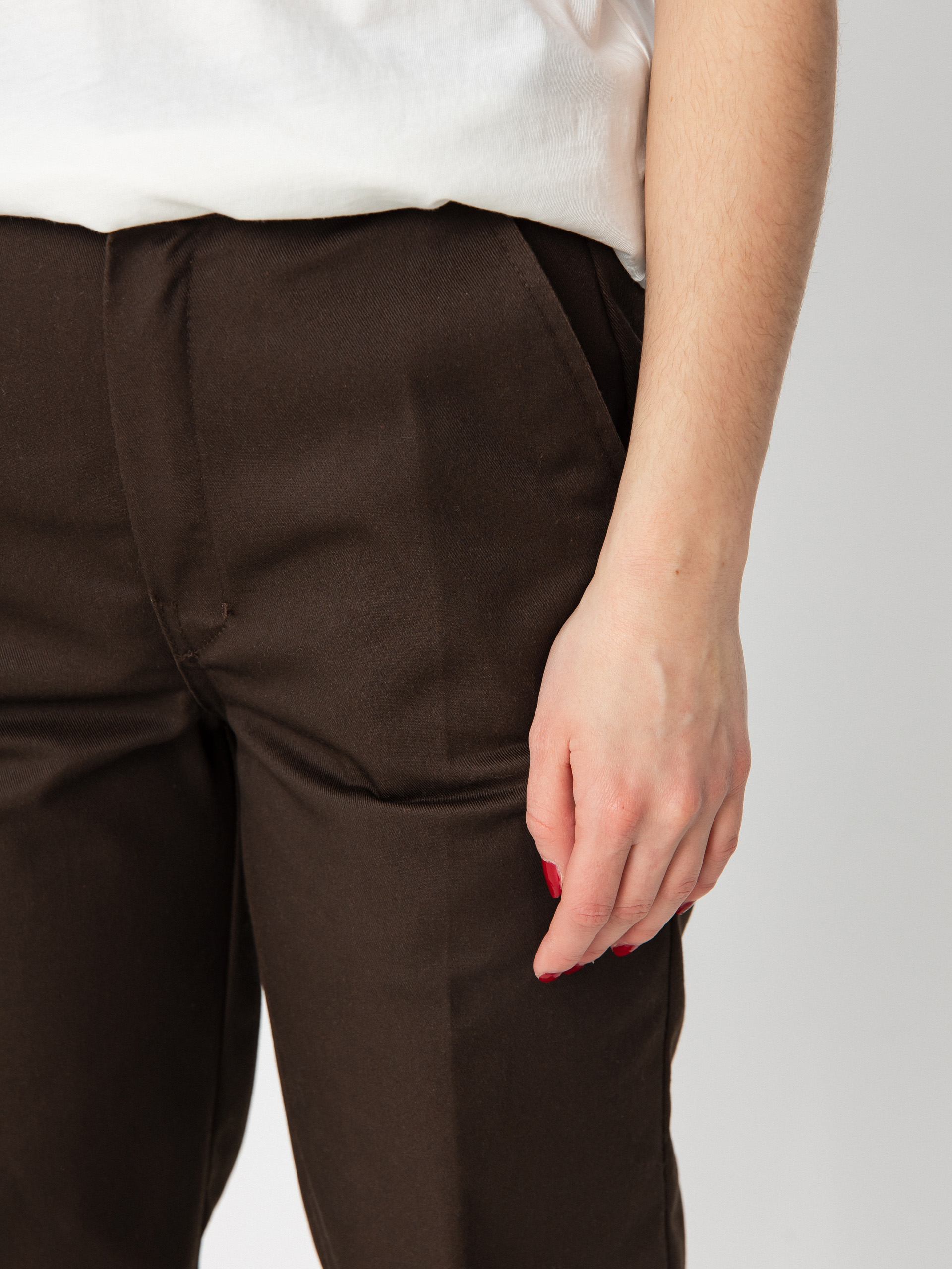 Pantaloni Dickies Elizaville Wmn (dark brown)