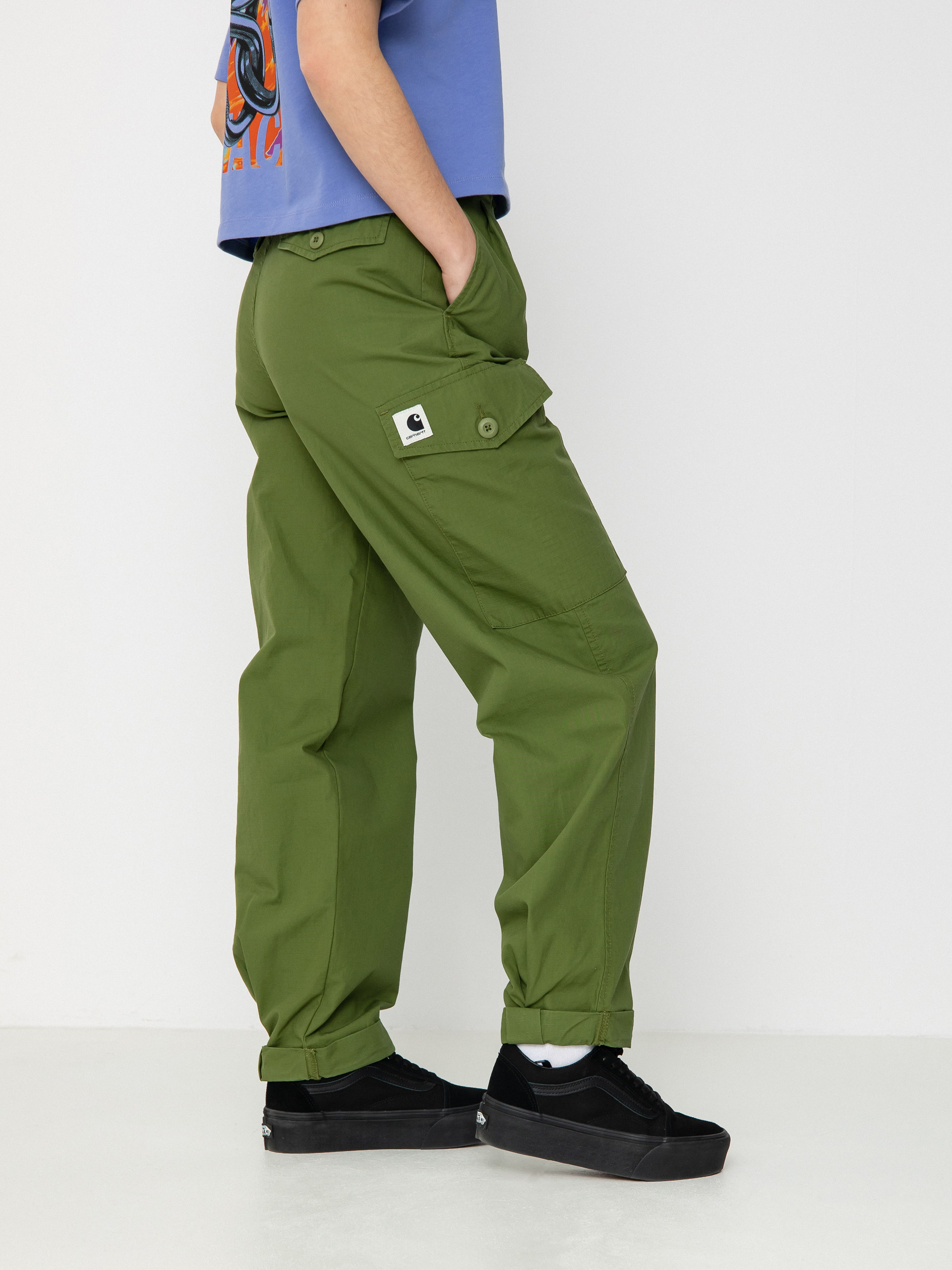Pantaloni Carhartt WIP Collins Wmn (kiwi)