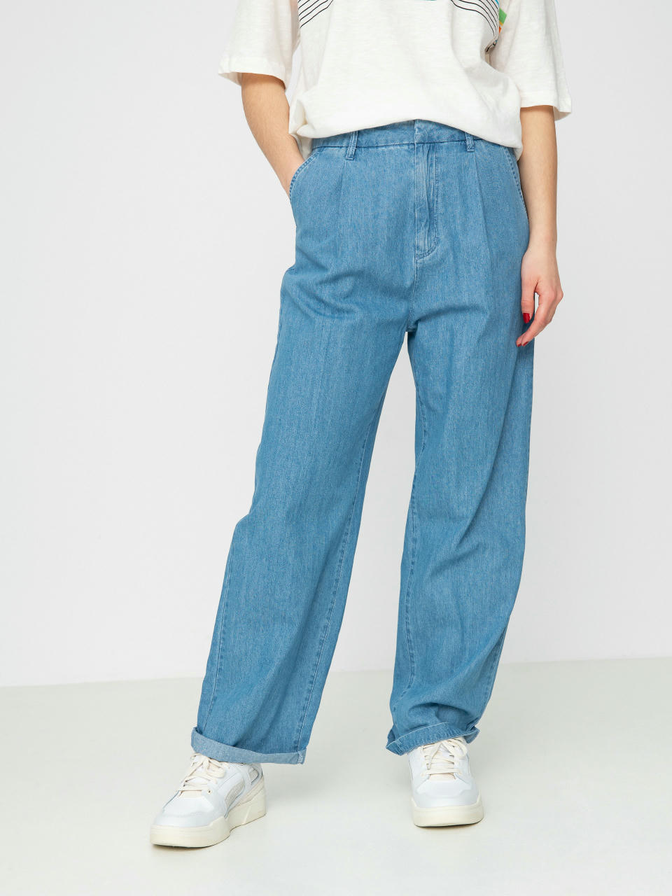 Pantaloni Brixton Victory Trouser Wmn (faded indigo)