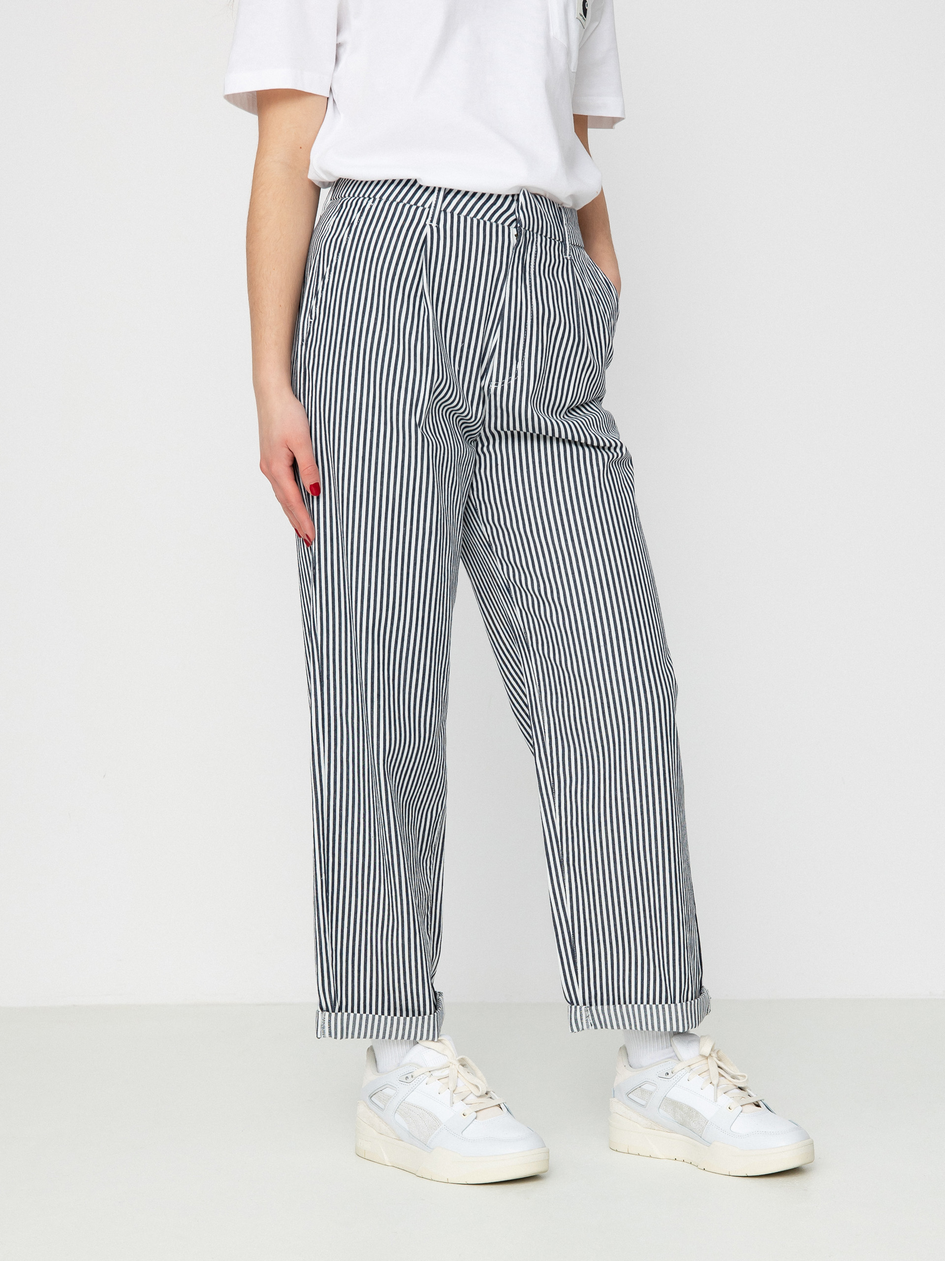 Pantaloni Brixton Victory Trouser Wmn (washed navy)