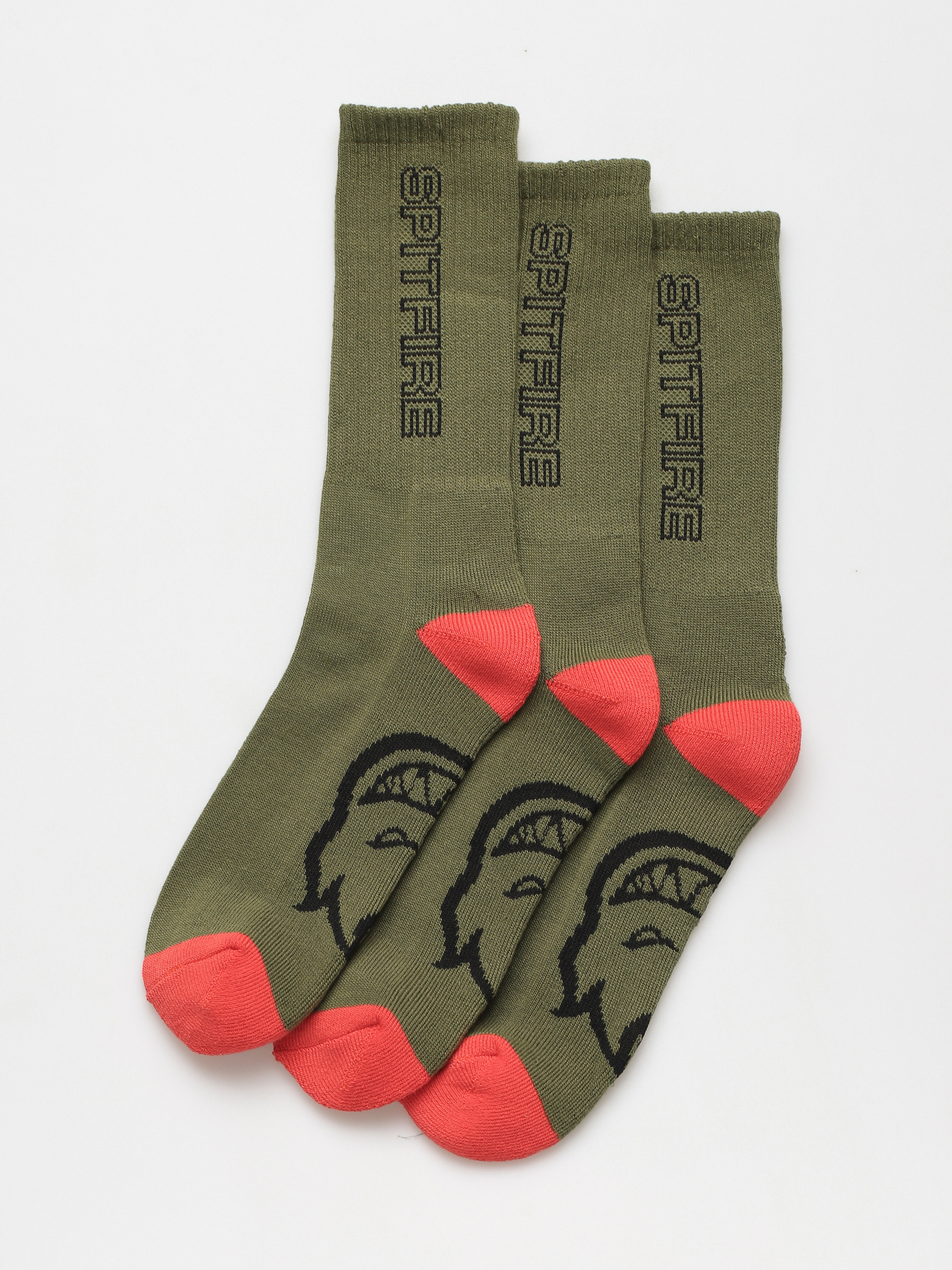 Șosete Spitfire Clssc 87 3pk (olive/red/black)