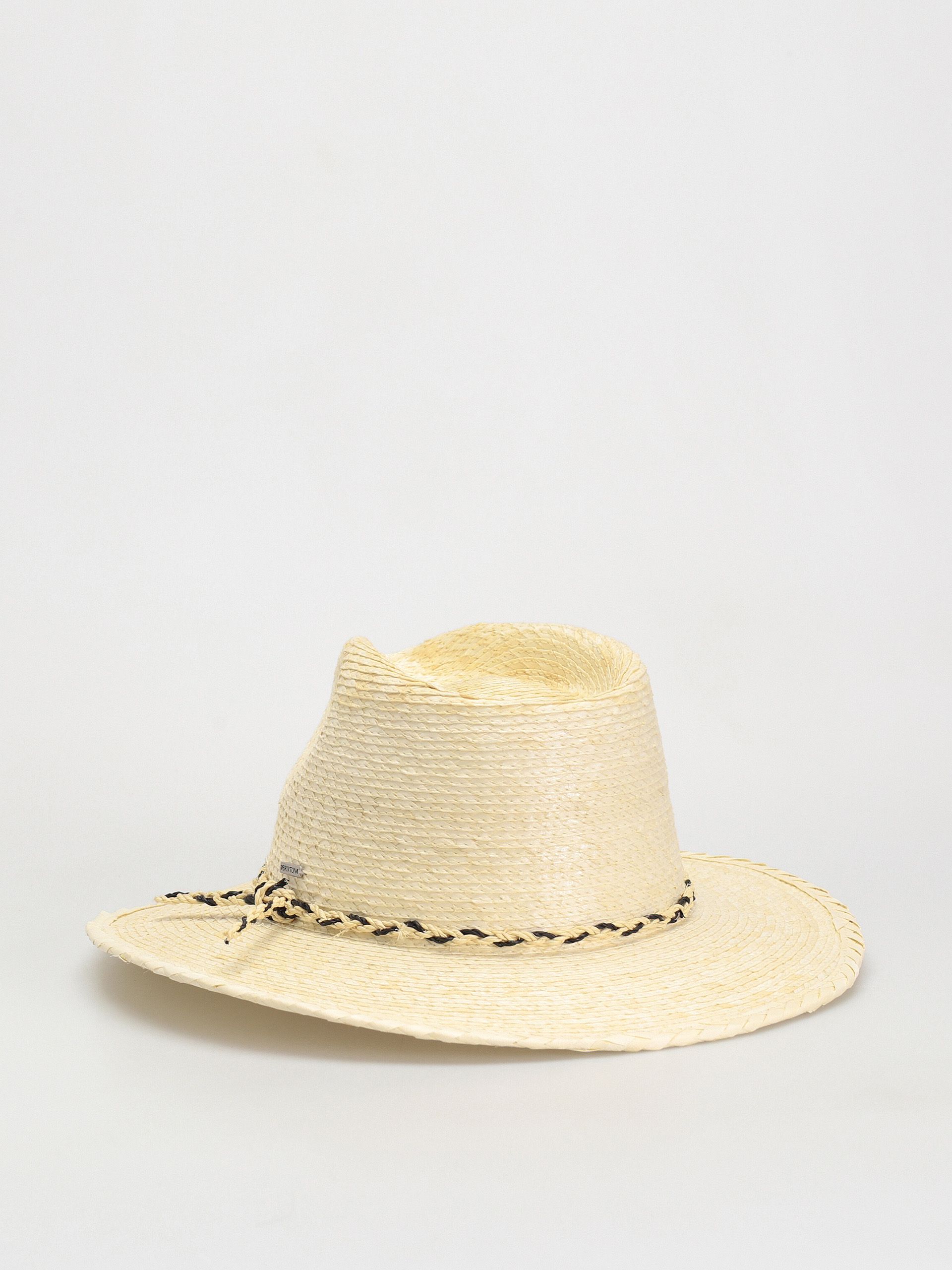 Pălărie Brixton Messer Western Straw Fedora (natural)