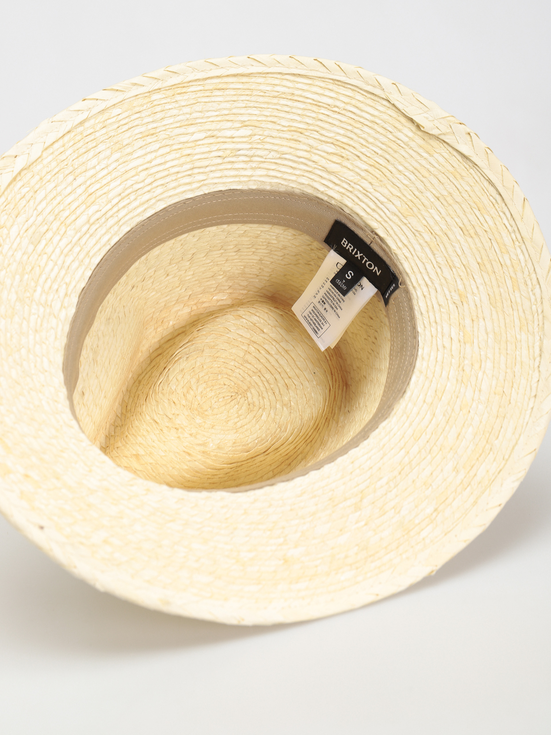Pălărie Brixton Messer Western Straw Fedora (natural)