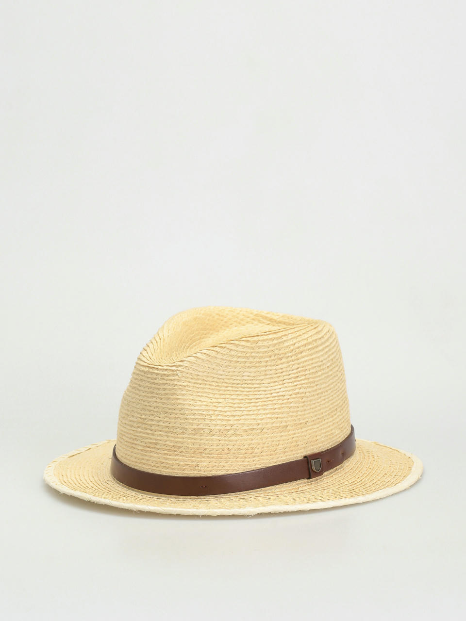 Pălărie Brixton Messer Straw Fedora (natural/brown)