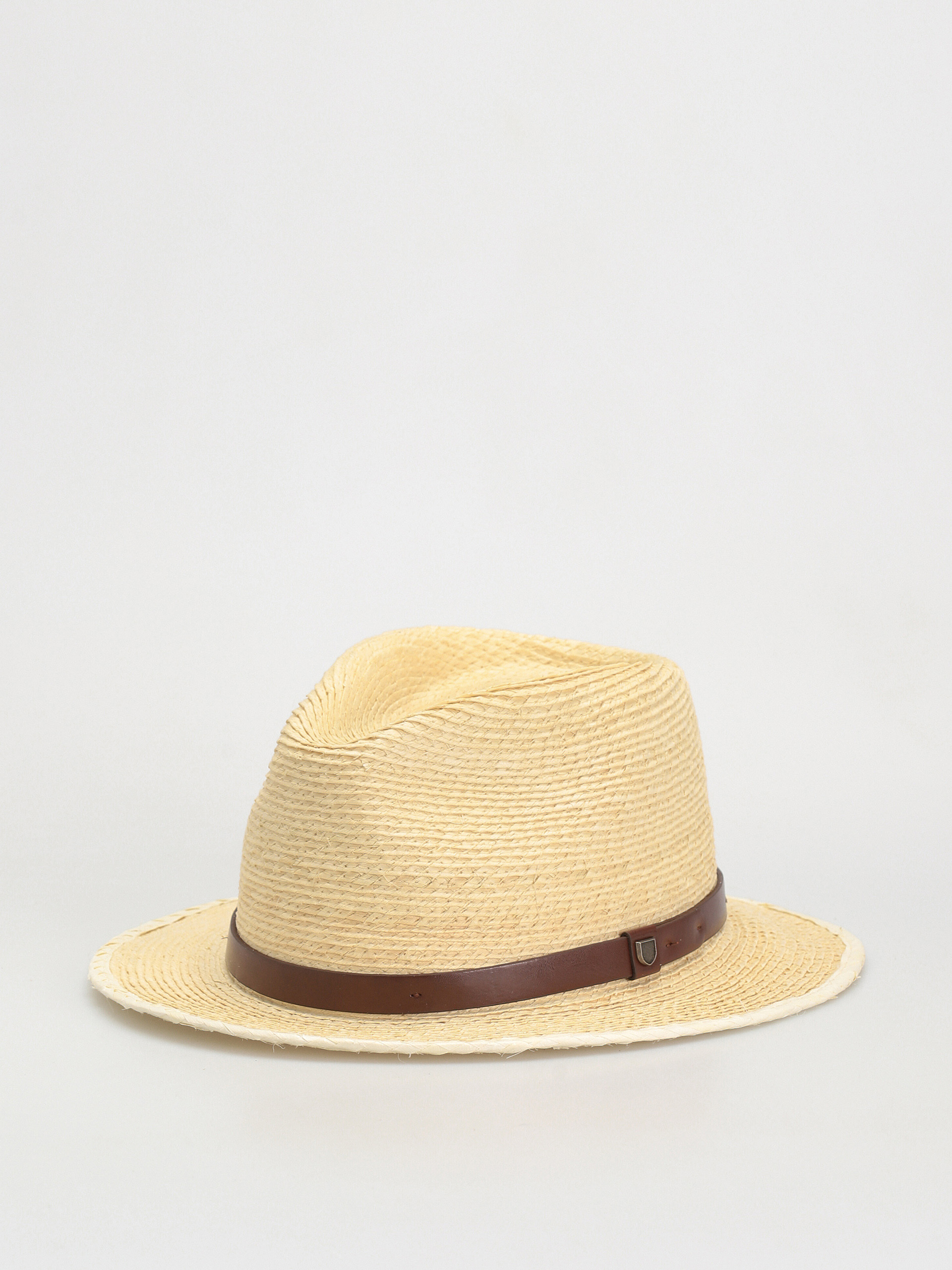 Pu0103lu0103rie Brixton Messer Straw Fedora (natural/brown)