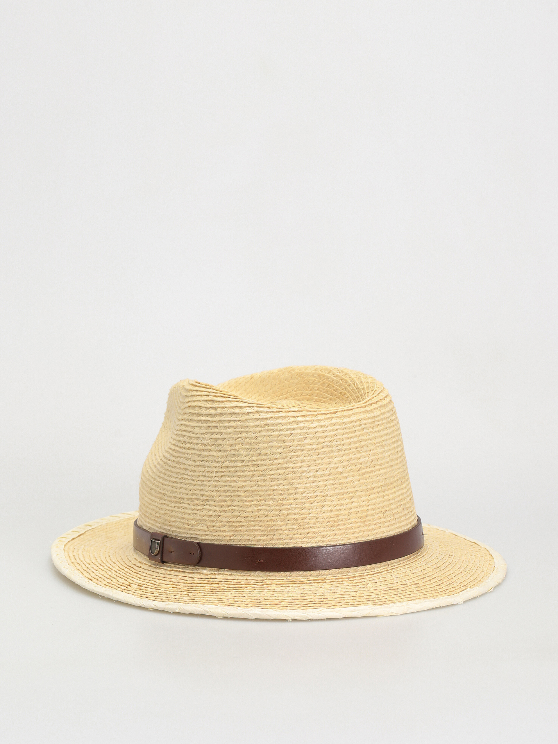 Pălărie Brixton Messer Straw Fedora (natural/brown)