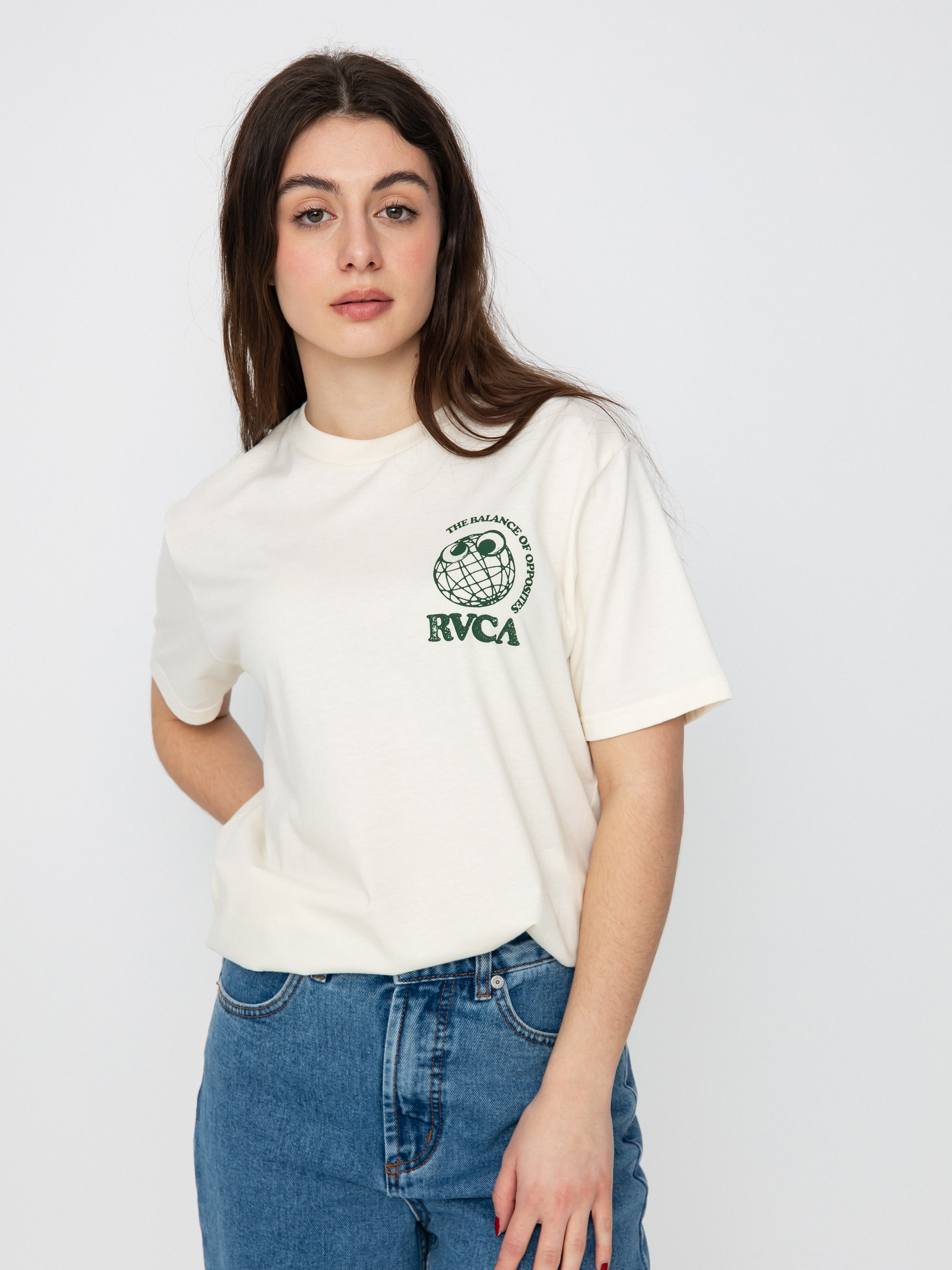 Tricou RVCA Pet Cactus (antique white)