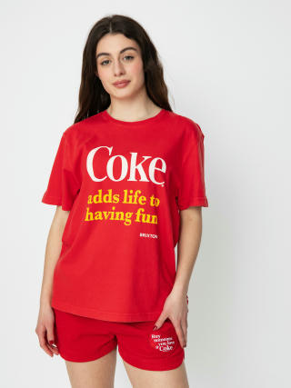 Tricou Brixton Coca-Cola Having Fun Vintage Wmn (cokered)