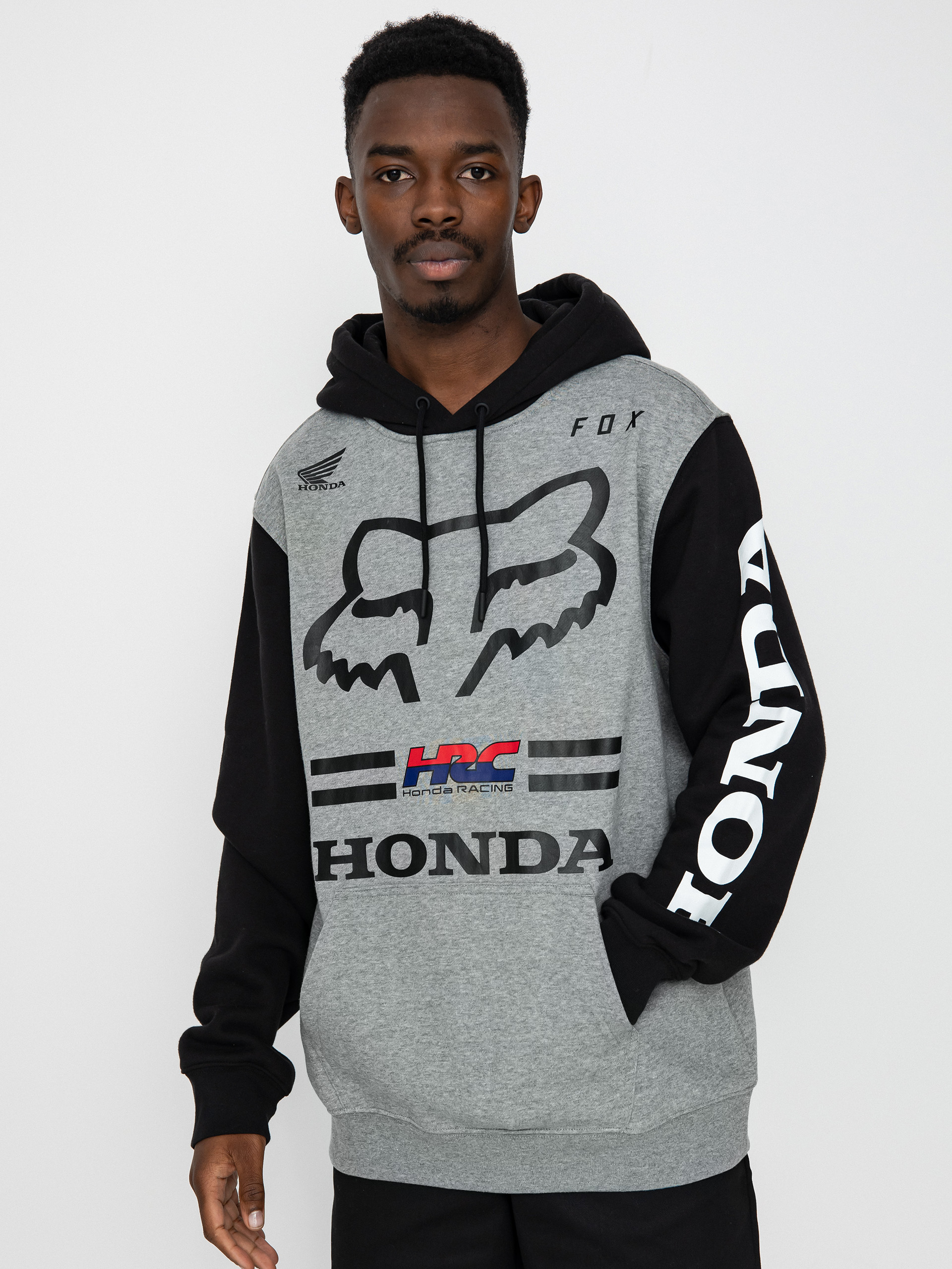 Hanorac cu glugă Fox Honda HD (heather graphite)