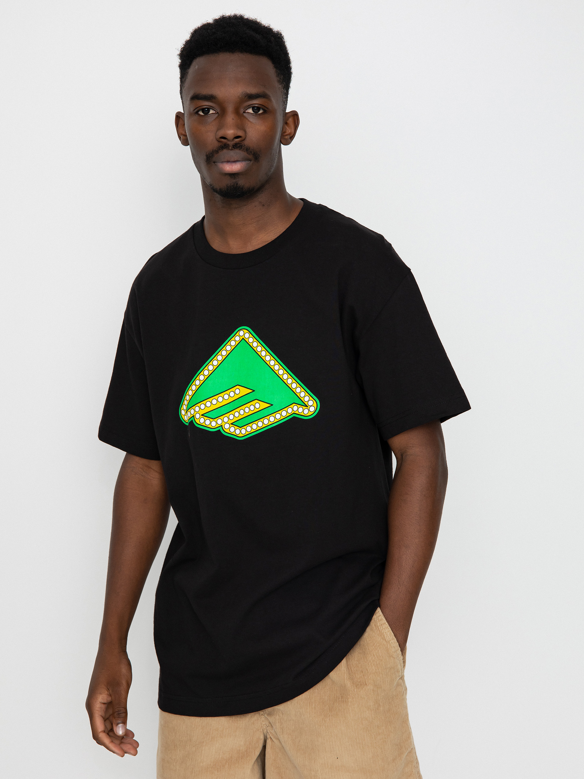 Tricou Emerica Shake Junt Triangle Lights (black)