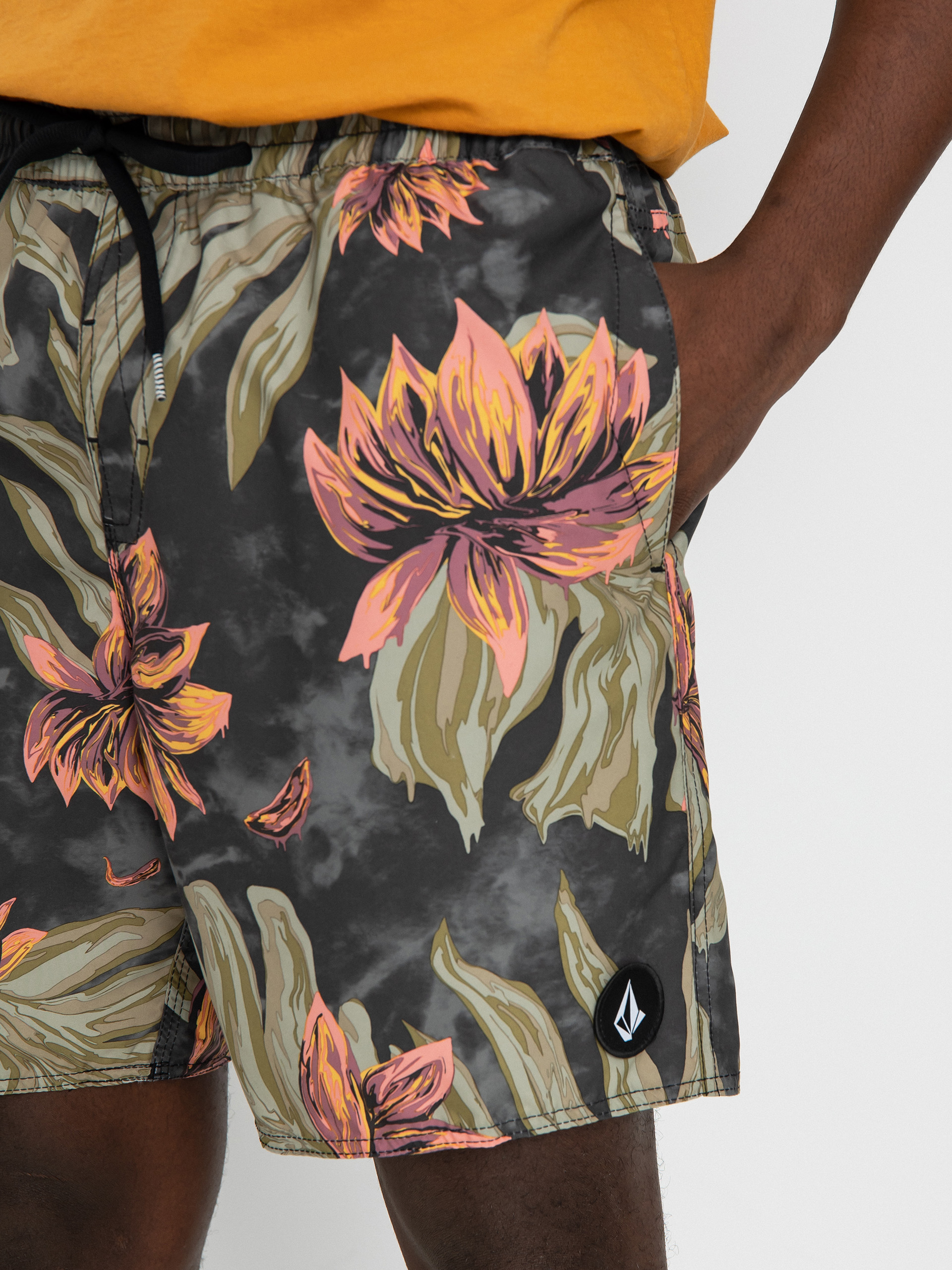 Șort Volcom Polly Pack Trunk 17 (rinsed black)