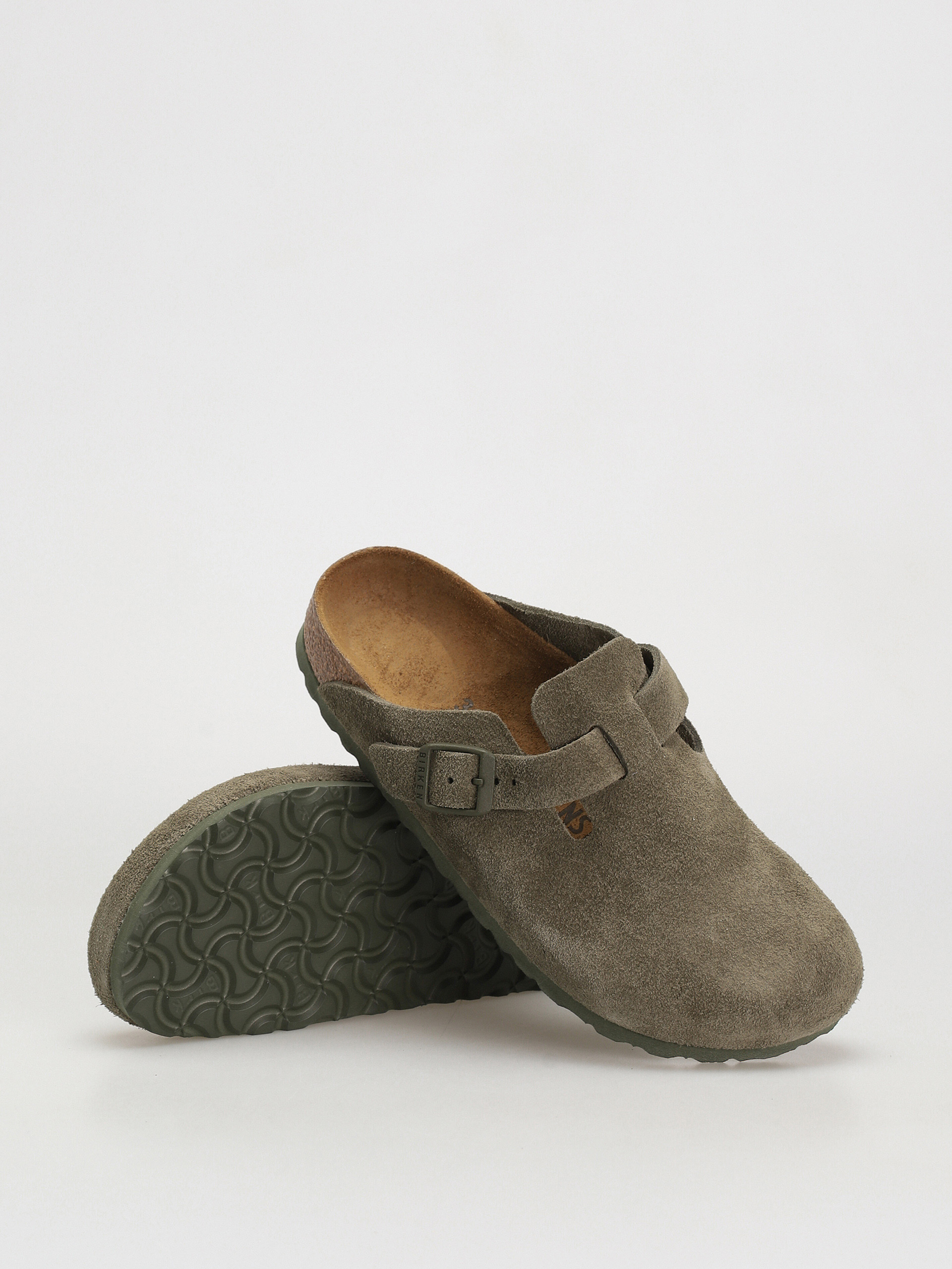 Șlapi Birkenstock Boston Suede Narrow Wmn (modern suede thyme)