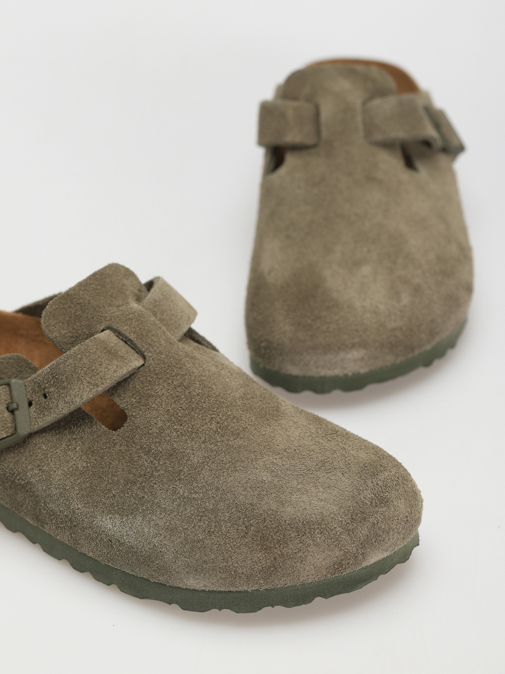 Șlapi Birkenstock Boston Suede Narrow Wmn (modern suede thyme)