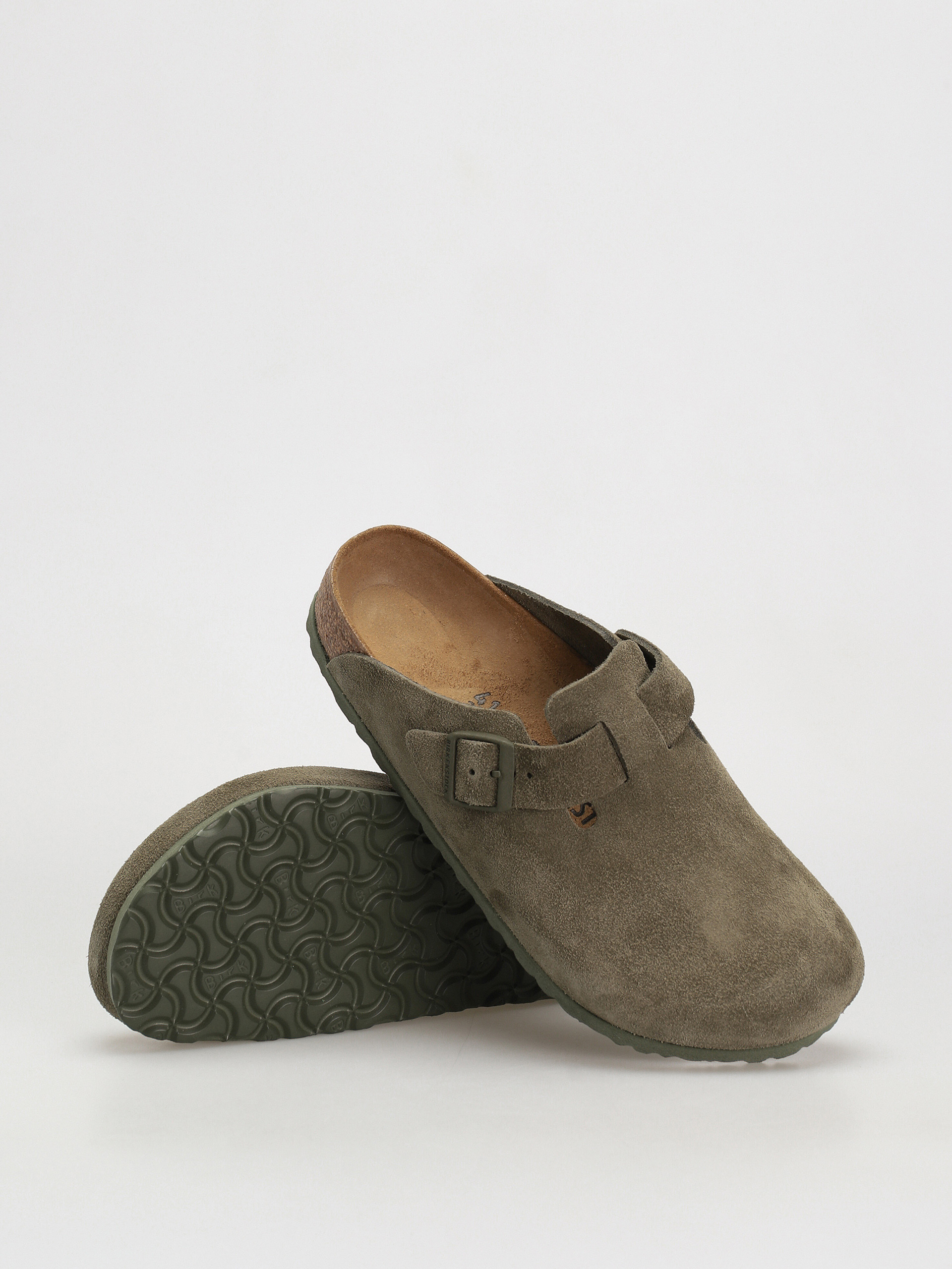 Șlapi Birkenstock Boston Suede Regular (modern suede thyme)