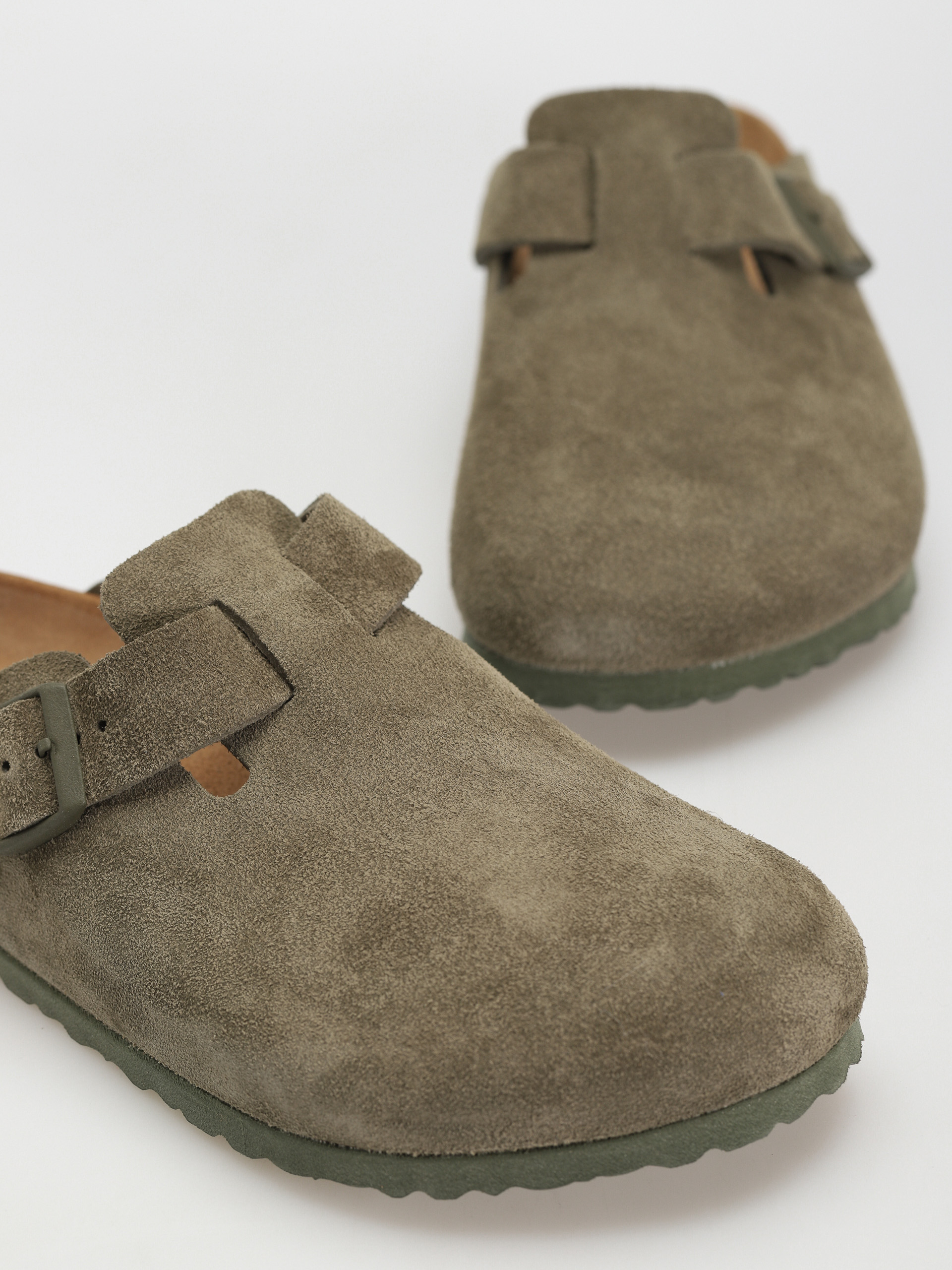 Șlapi Birkenstock Boston Suede Regular (modern suede thyme)