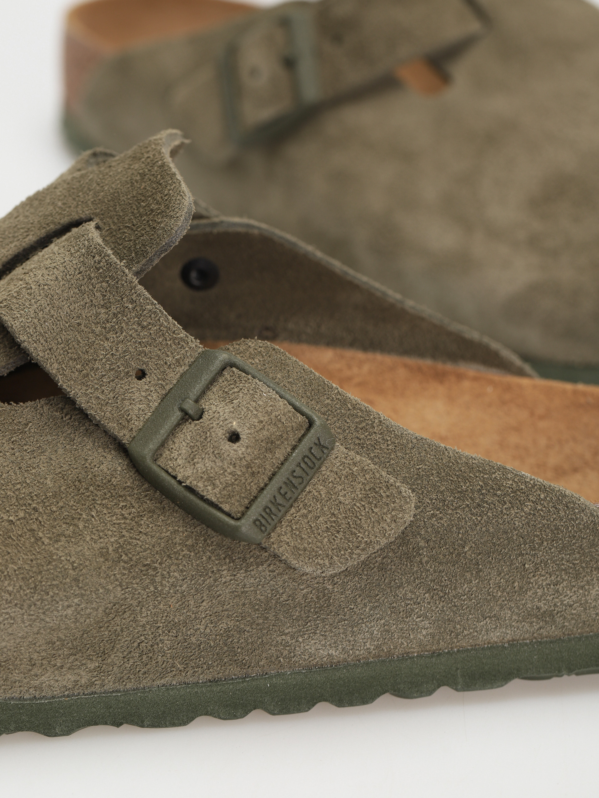 Șlapi Birkenstock Boston Suede Regular (modern suede thyme)