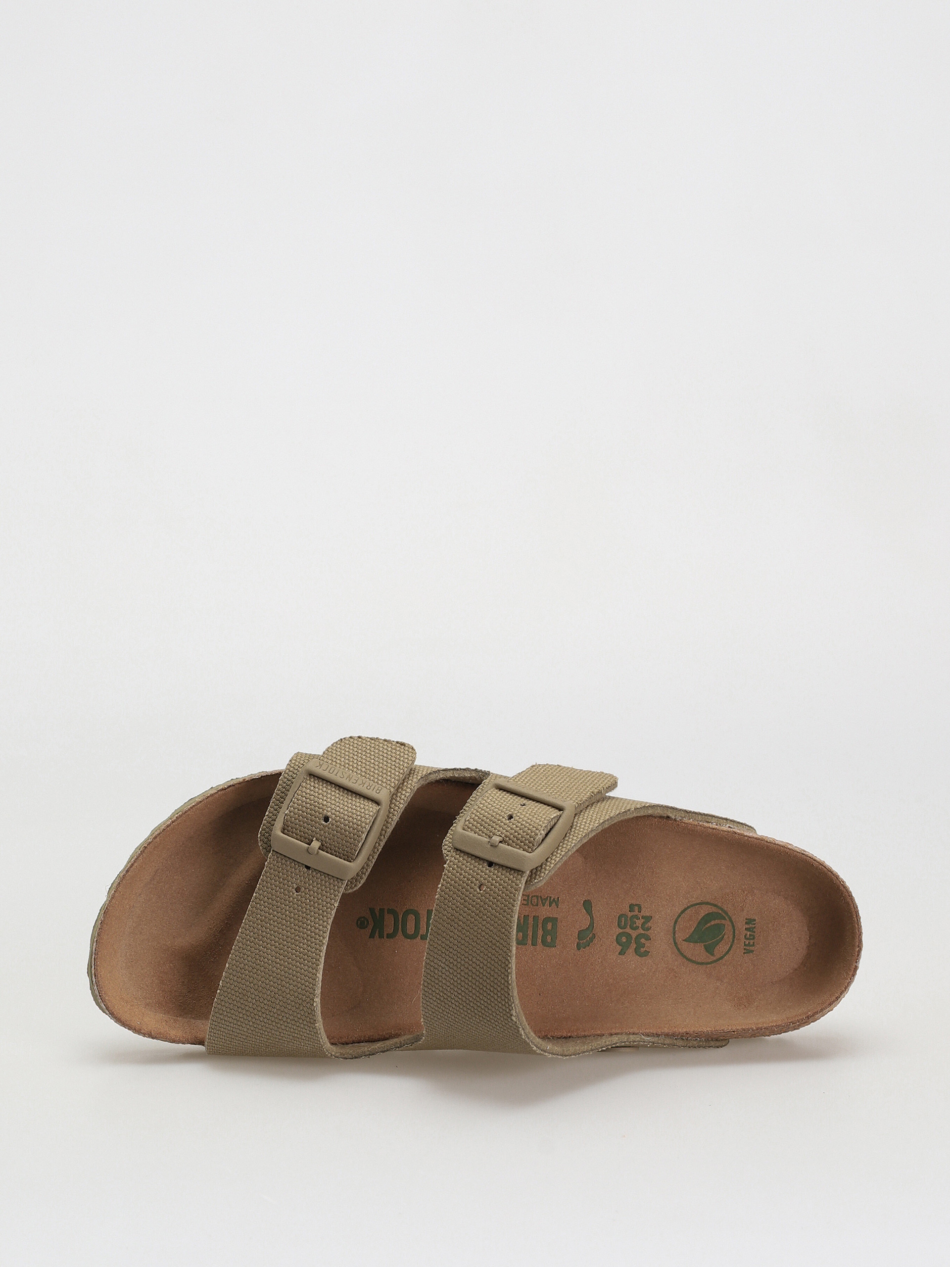 Șlapi Birkenstock Arizona Canvas Vegan Narrow Wmn (faded khaki)