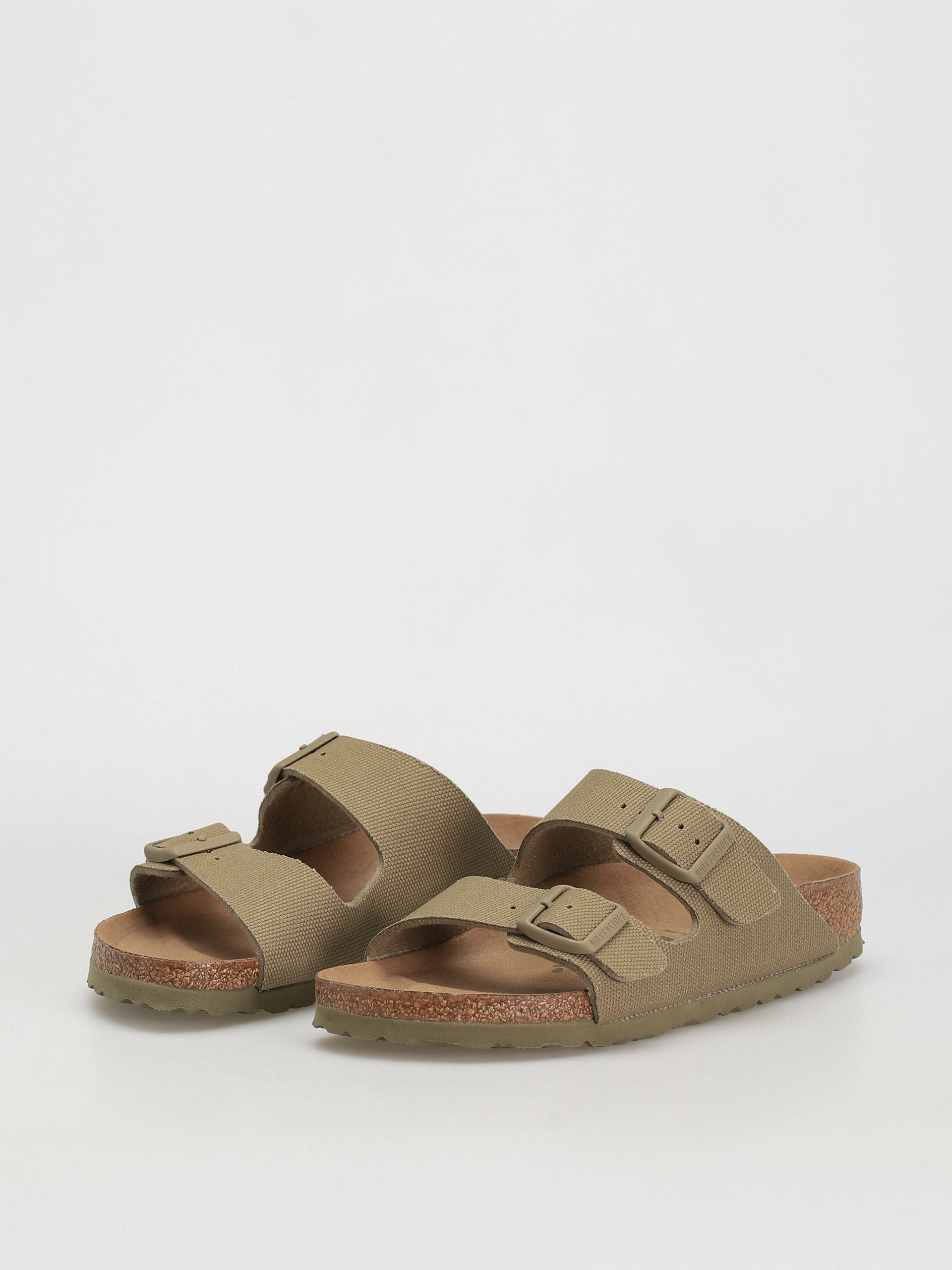 Șlapi Birkenstock Arizona Canvas Vegan Narrow Wmn (faded khaki)