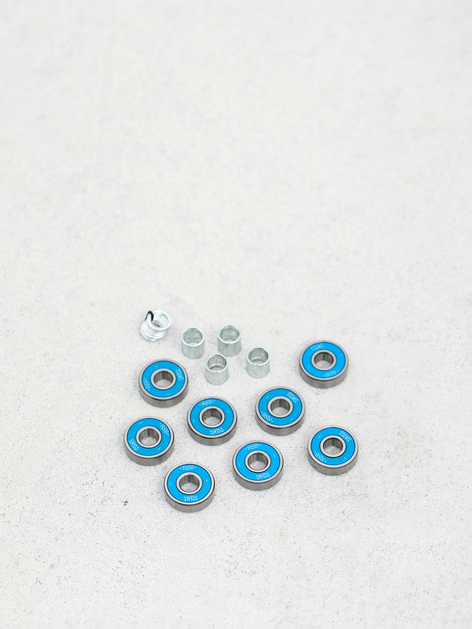 Rulmenți Rock Star Bearings 8 Pack Metal Swiss Bearings (silver/blue)