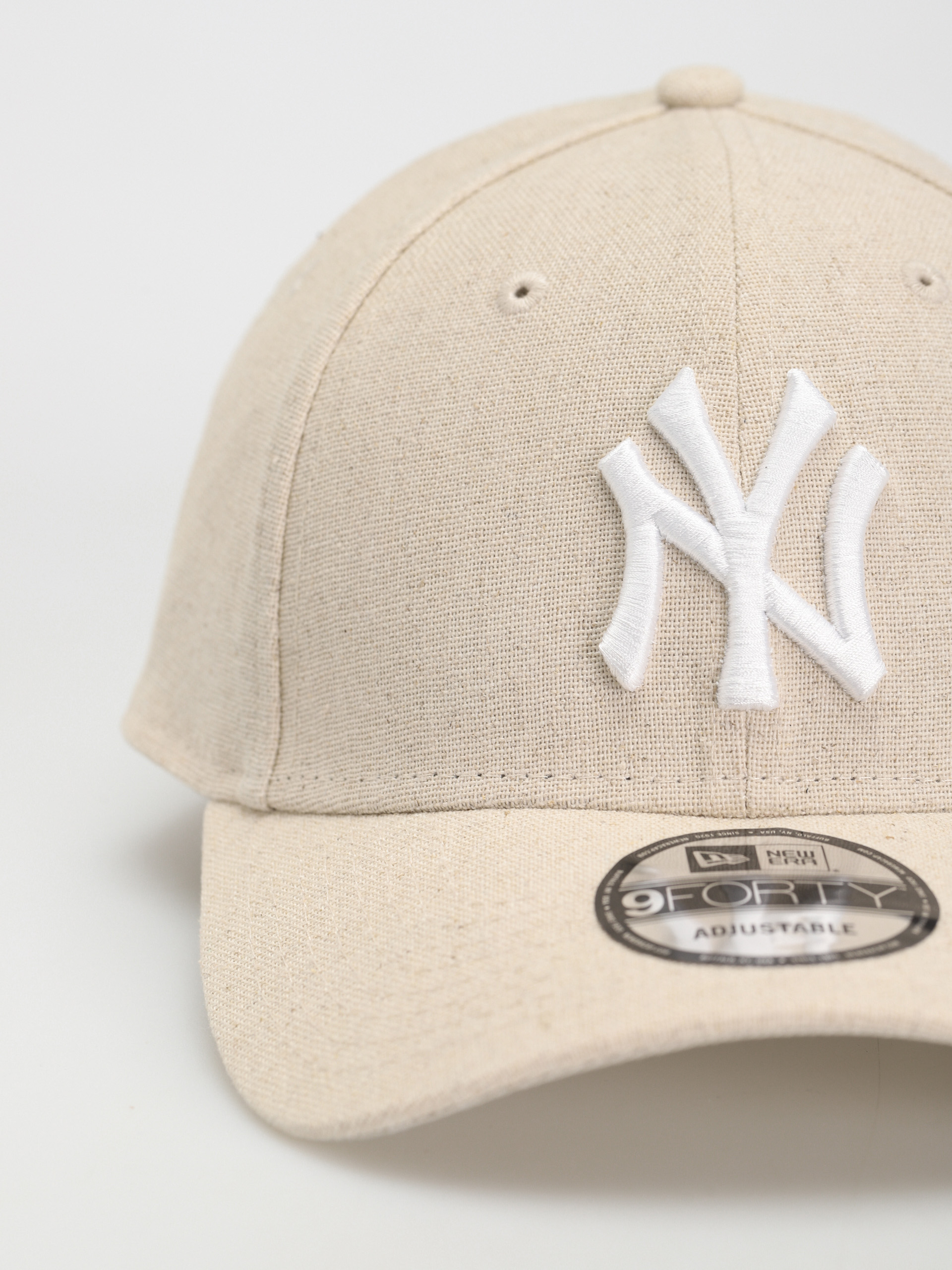 Șapcă New Era Linen 9Forty New York Yankees (stone/white)