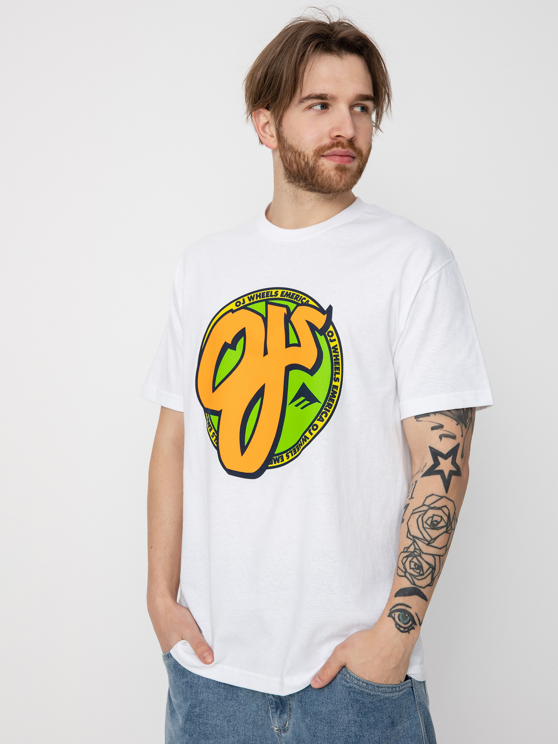 Tricou Emerica Oj Circle (white)