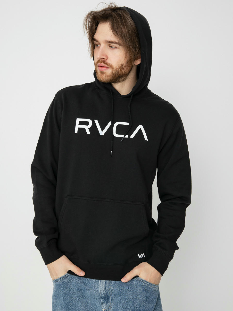 Hanorac cu glugă RVCA Big Rvca HD (black)