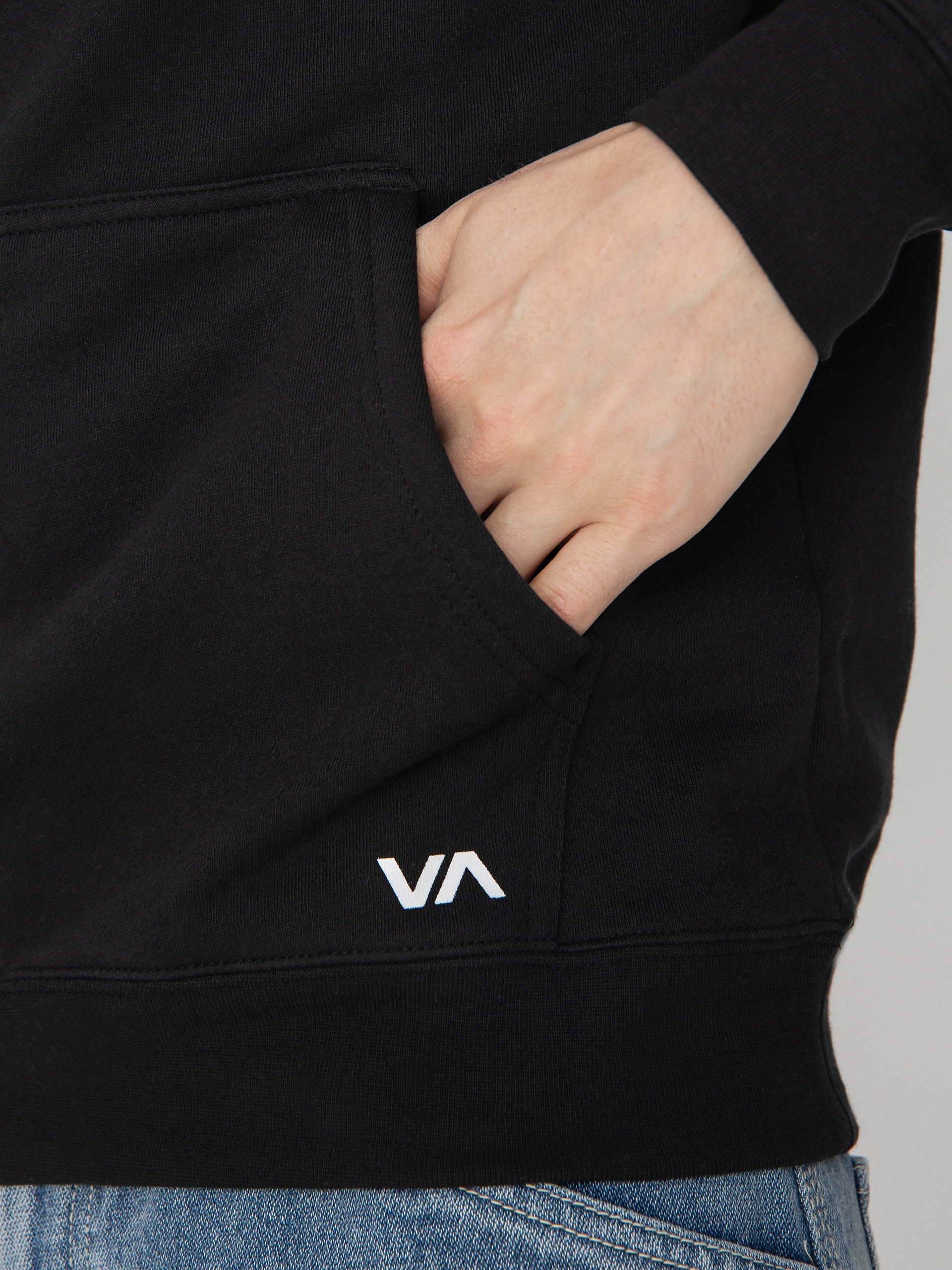 Hanorac cu glugă RVCA Big Rvca HD (black)