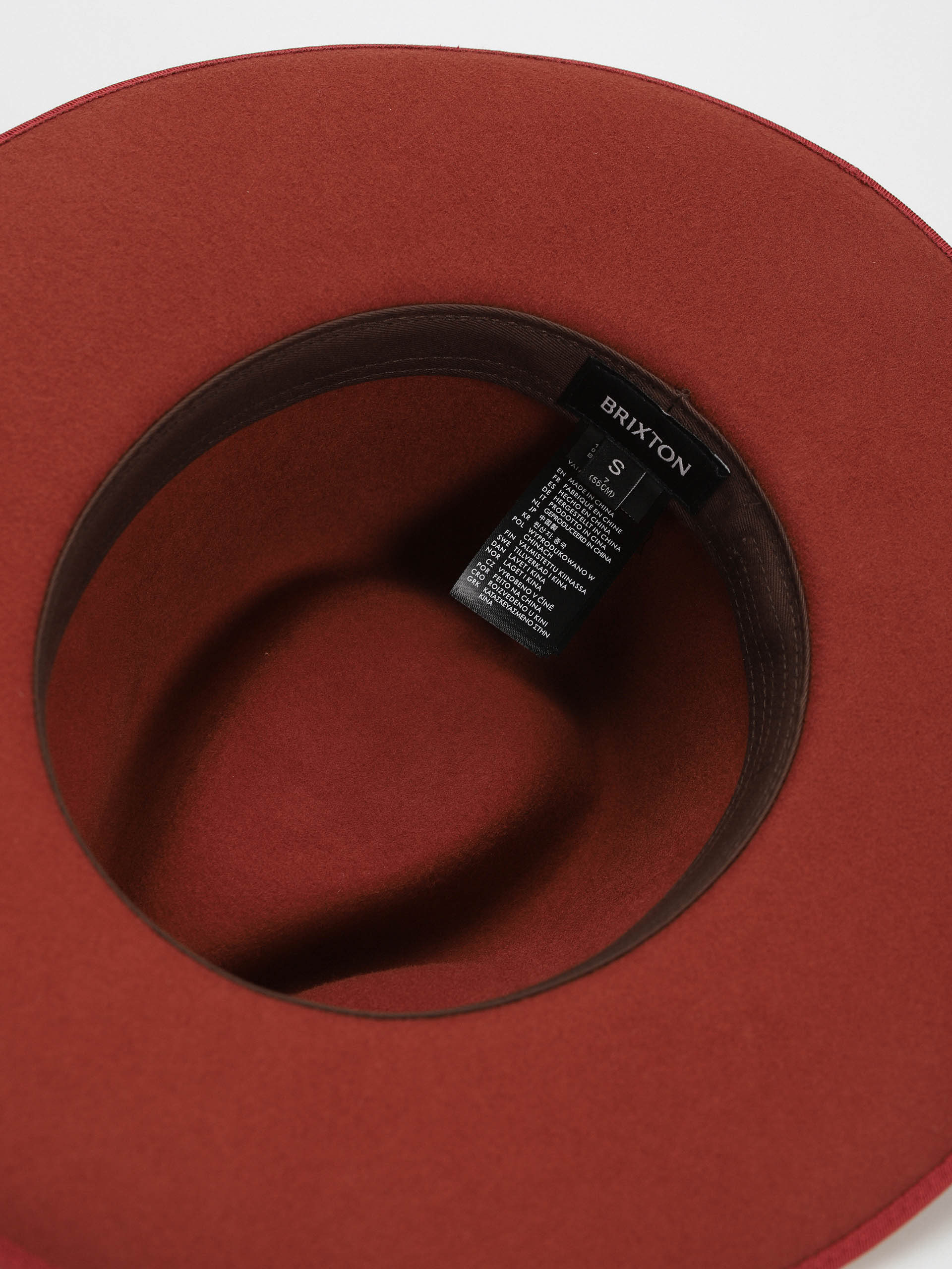 Pălărie Brixton Reno Fedora (burnt henna)