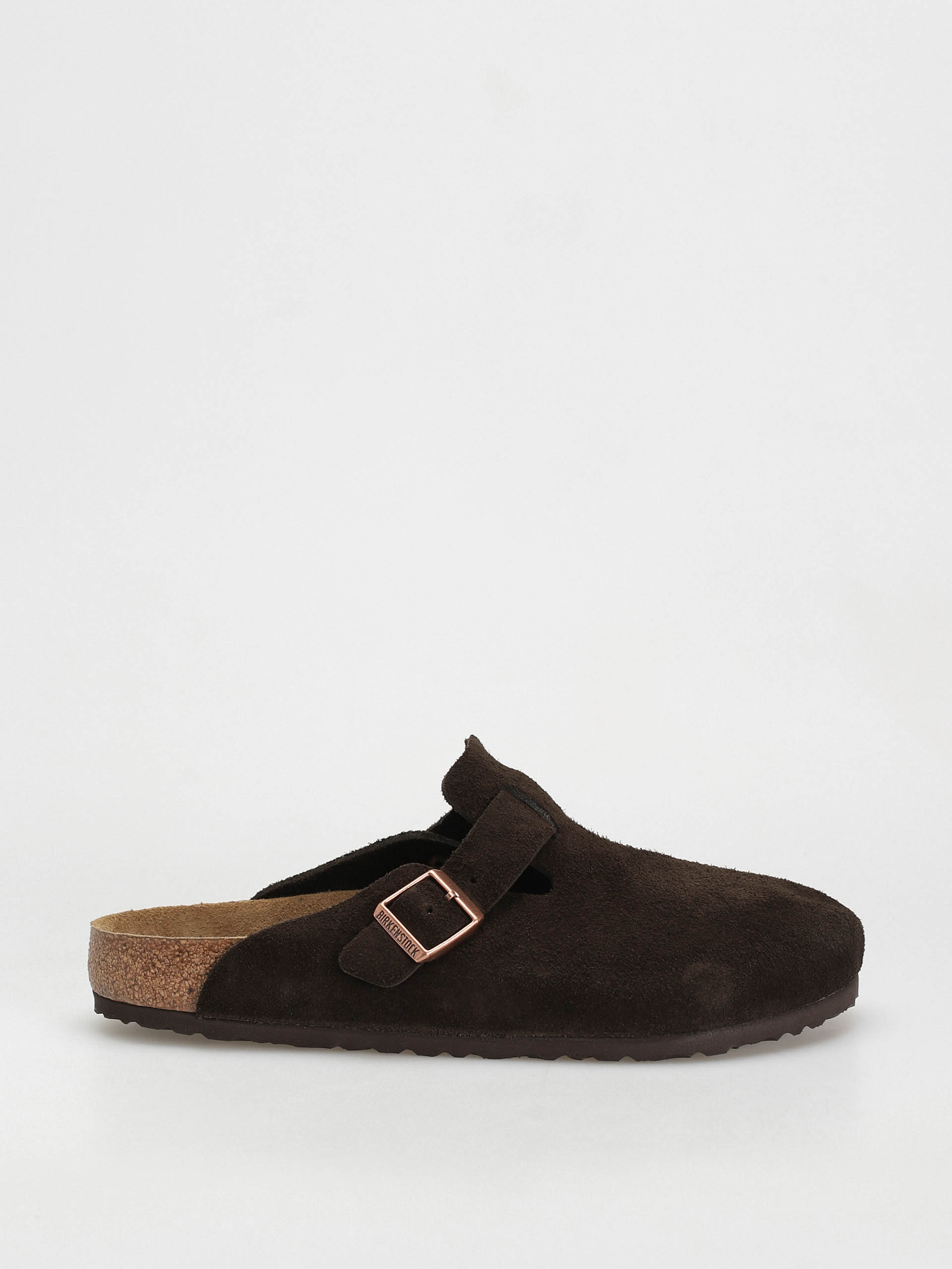Șlapi Birkenstock Boston Suede Regular (mocha)