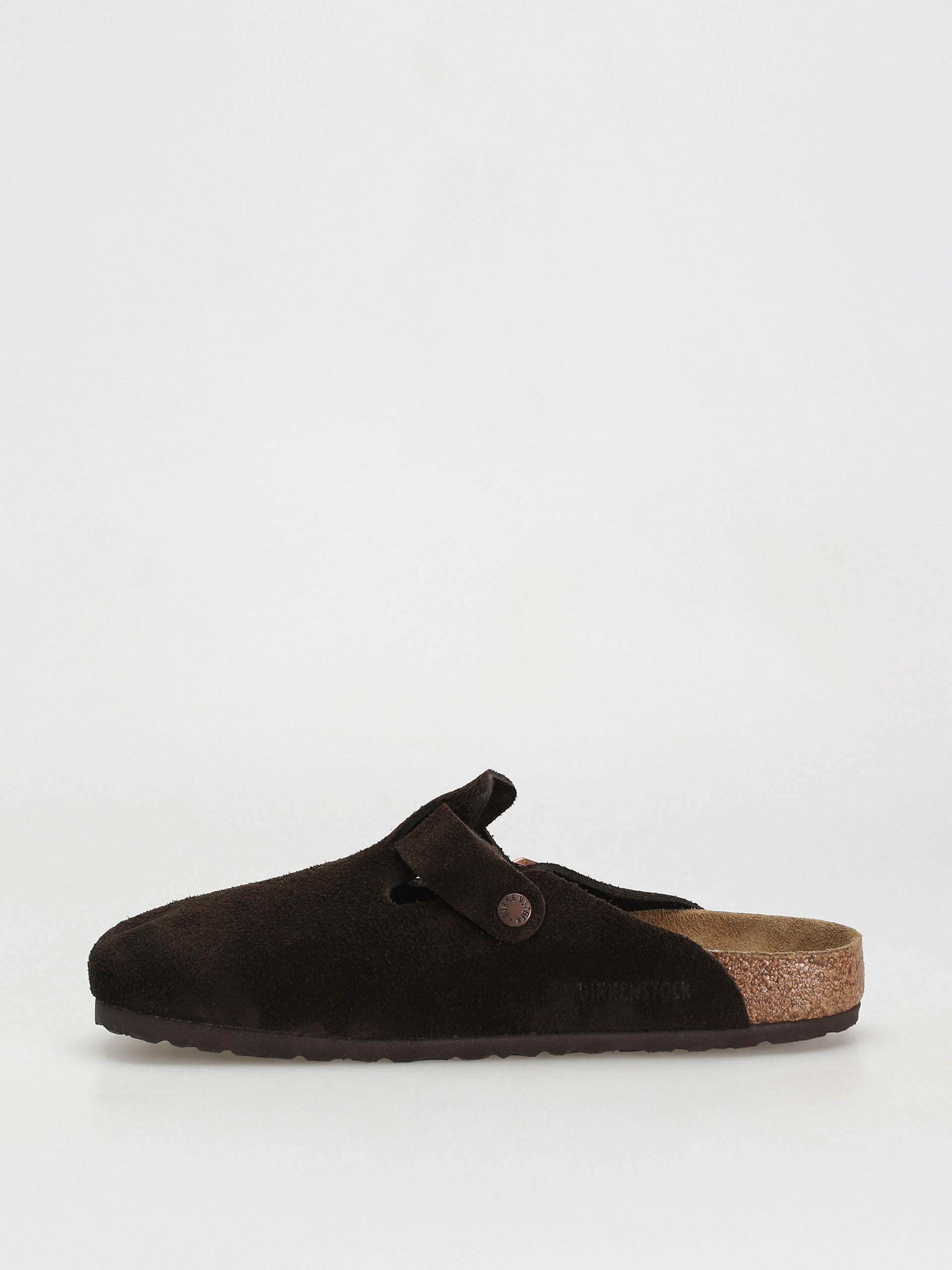 Șlapi Birkenstock Boston Suede Regular (mocha)