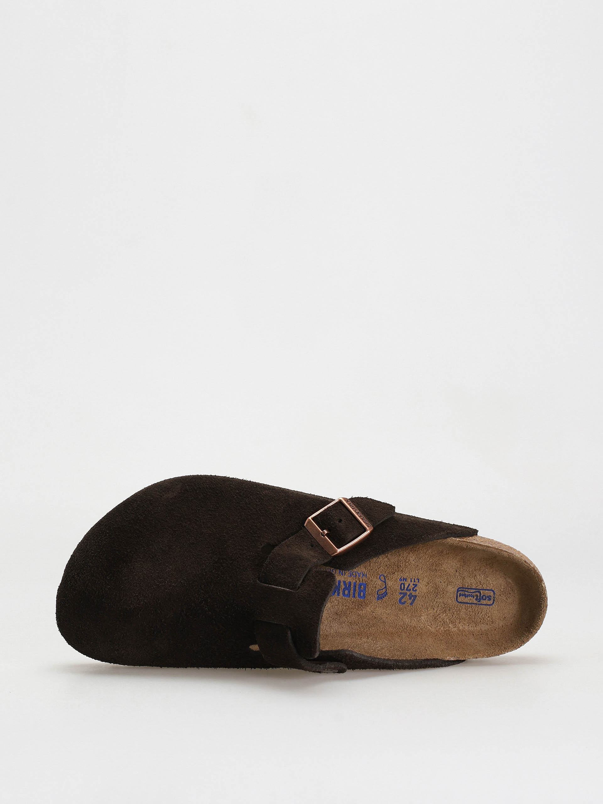 Șlapi Birkenstock Boston Suede Regular (mocha)