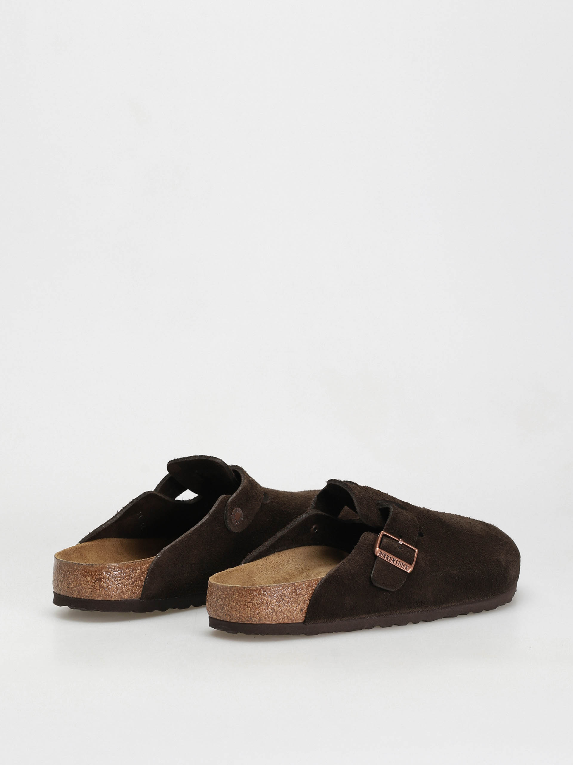 Șlapi Birkenstock Boston Suede Regular (mocha)