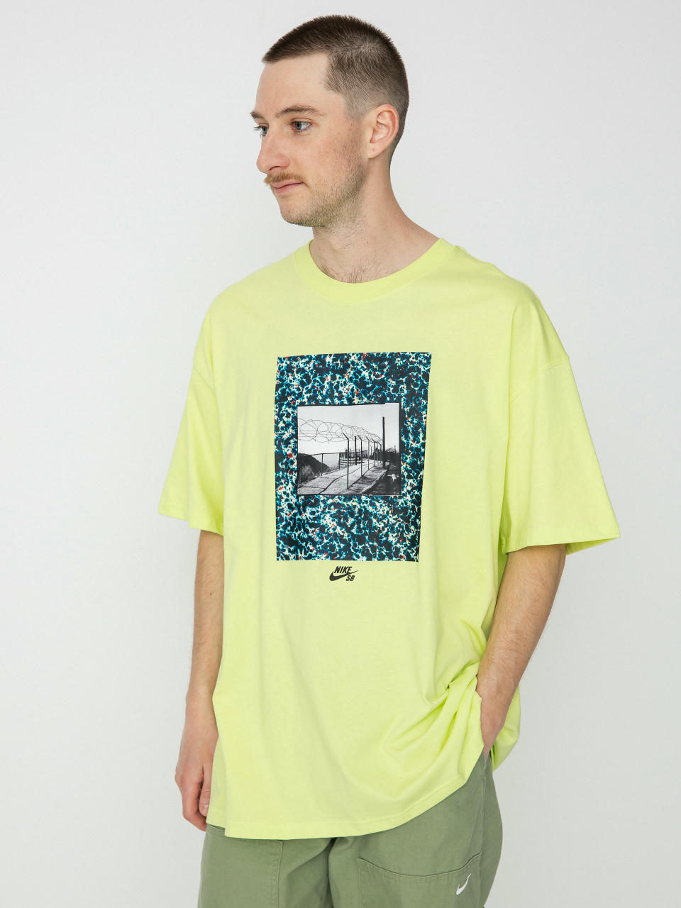 Tricou Nike SB Skatespot (lt lemon twist)