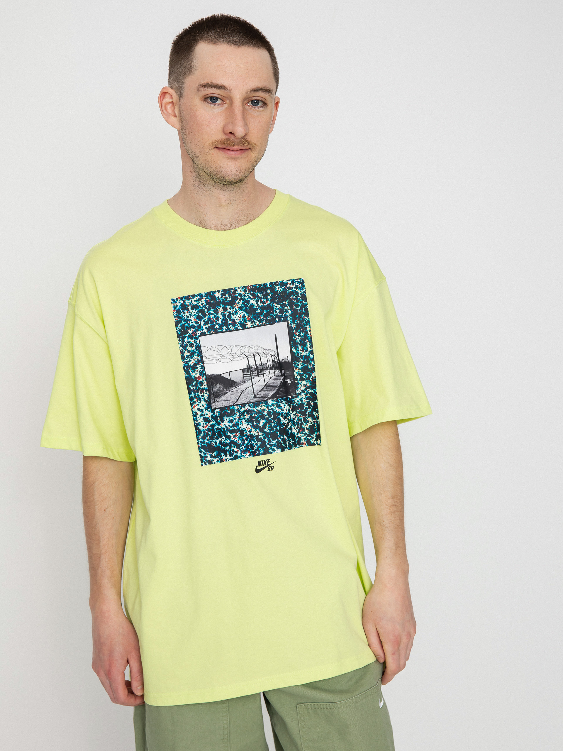 Tricou Nike SB Skatespot (lt lemon twist)