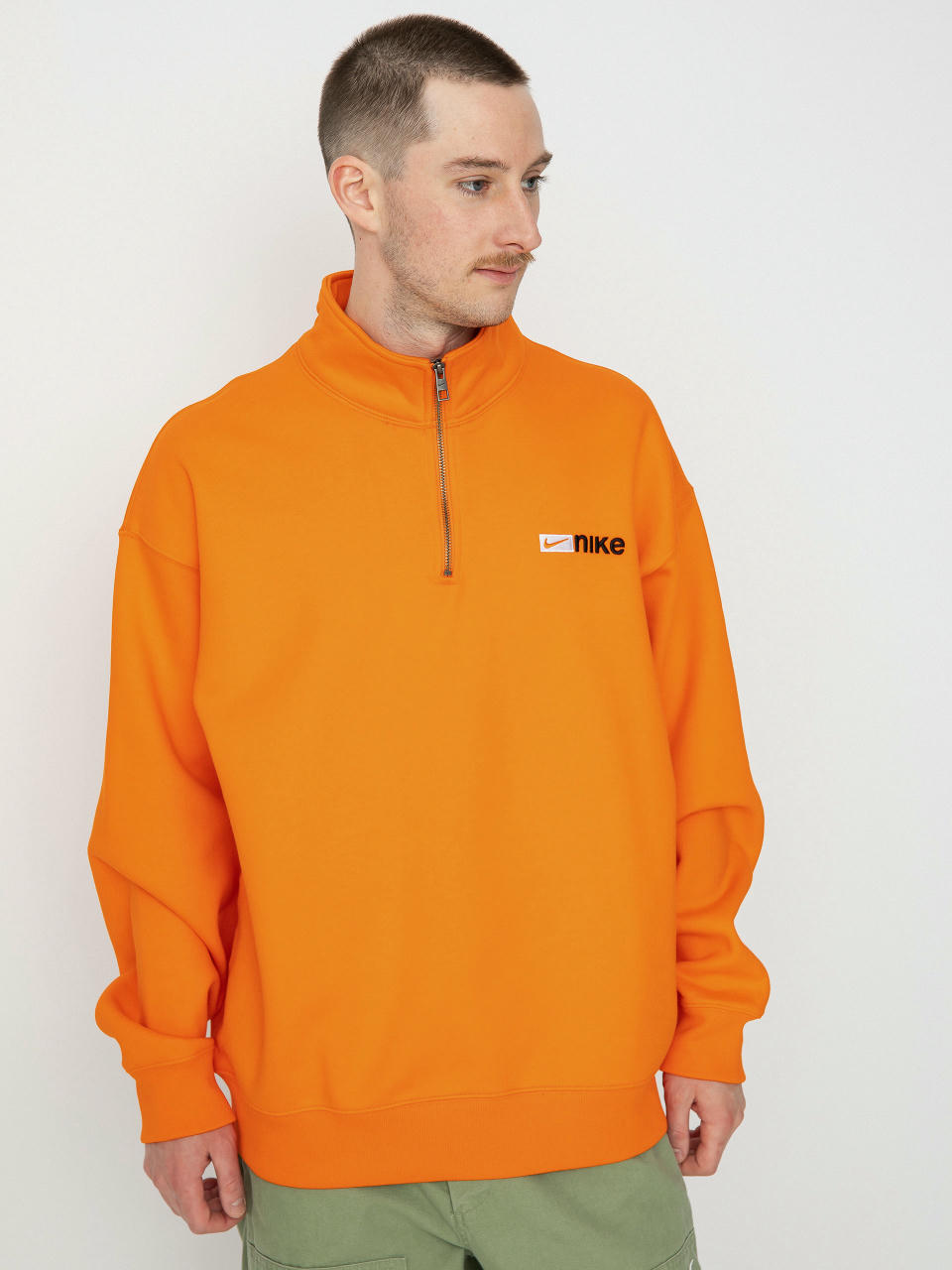 Hanorac Nike SB Half Zip Y2K Logo (safety orange)