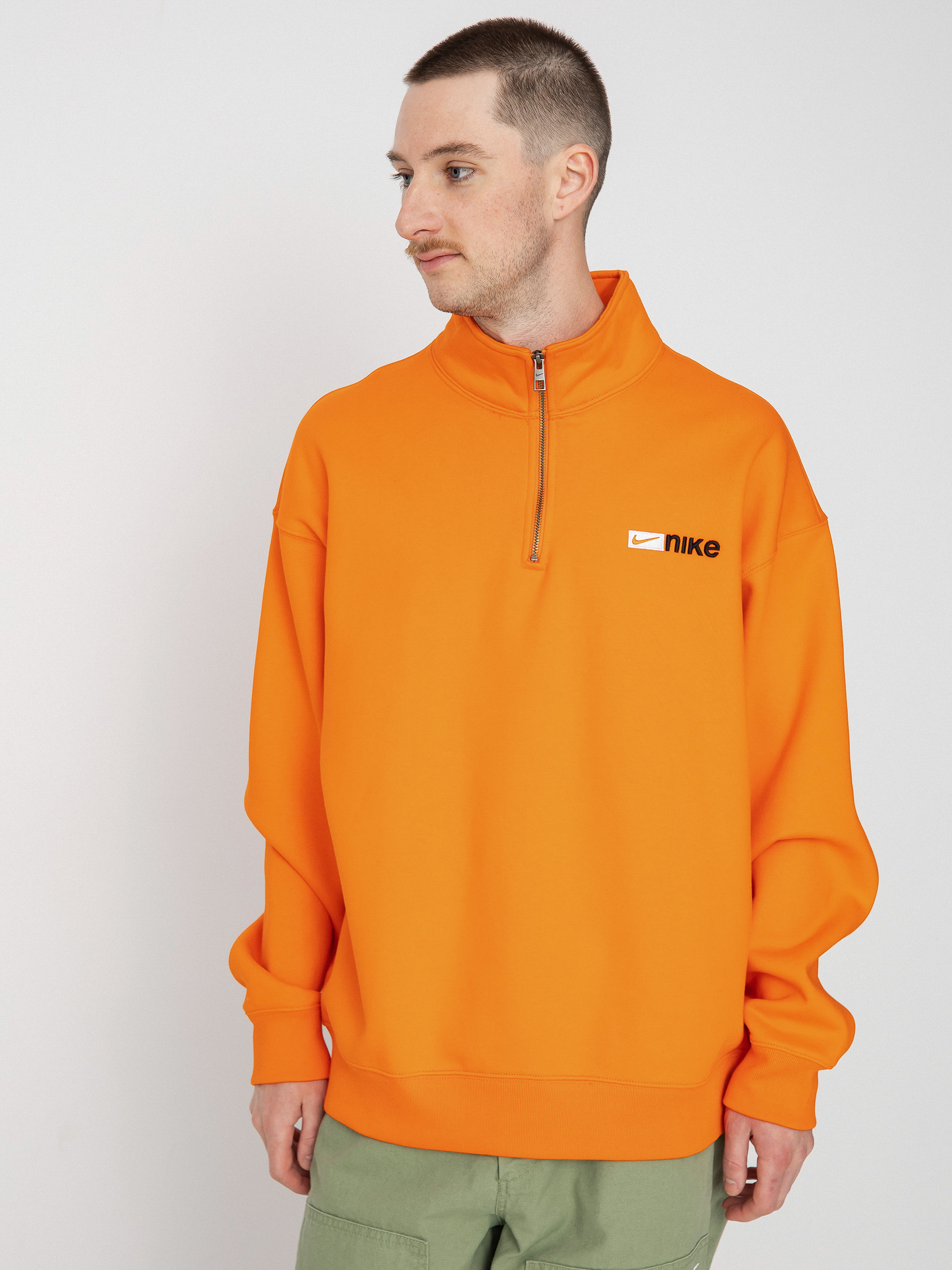 Hanorac Nike SB Half Zip Y2K Logo (safety orange)