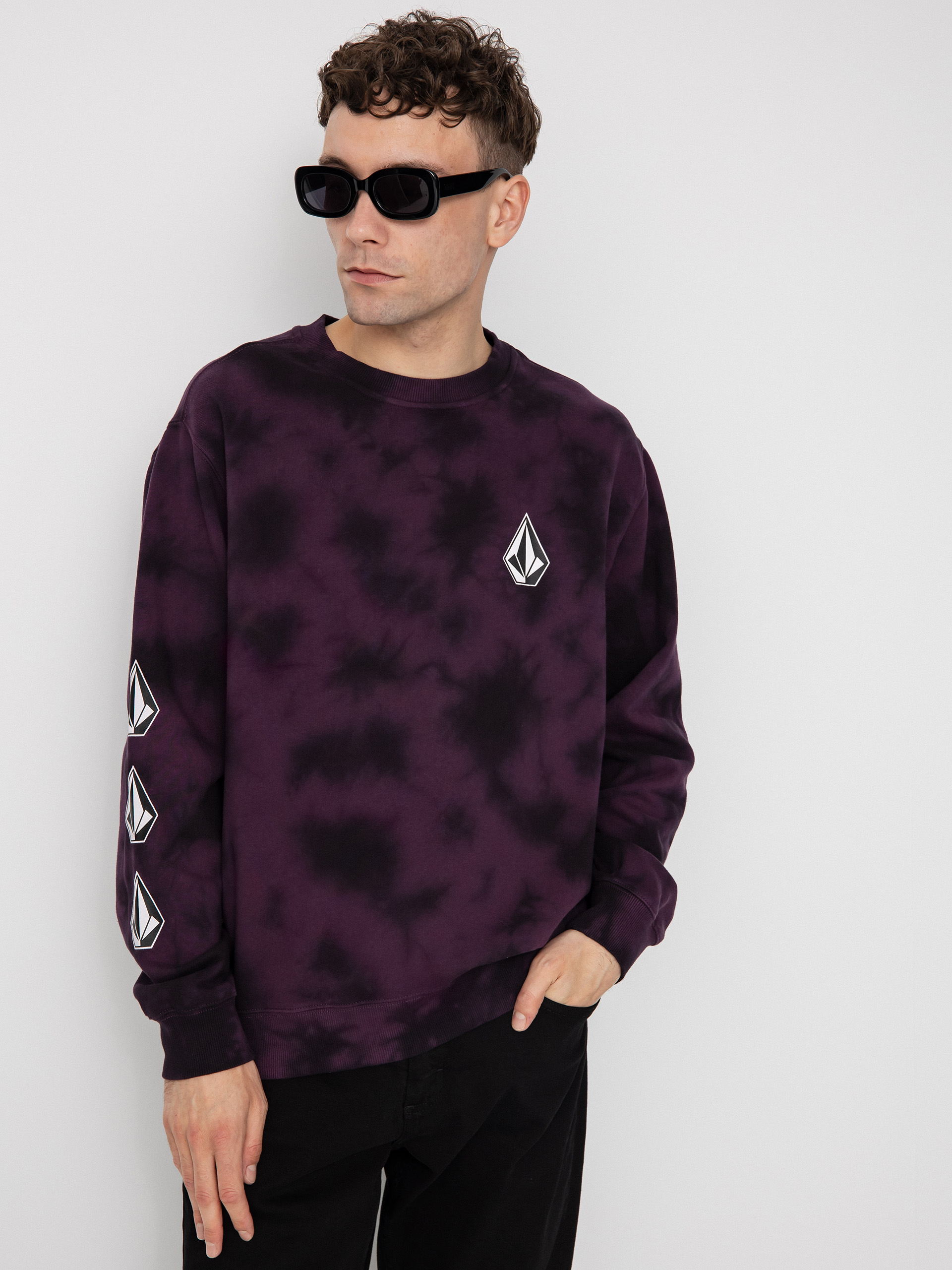 Hanorac Volcom Iconic Stone Plus Crew (mulberry)