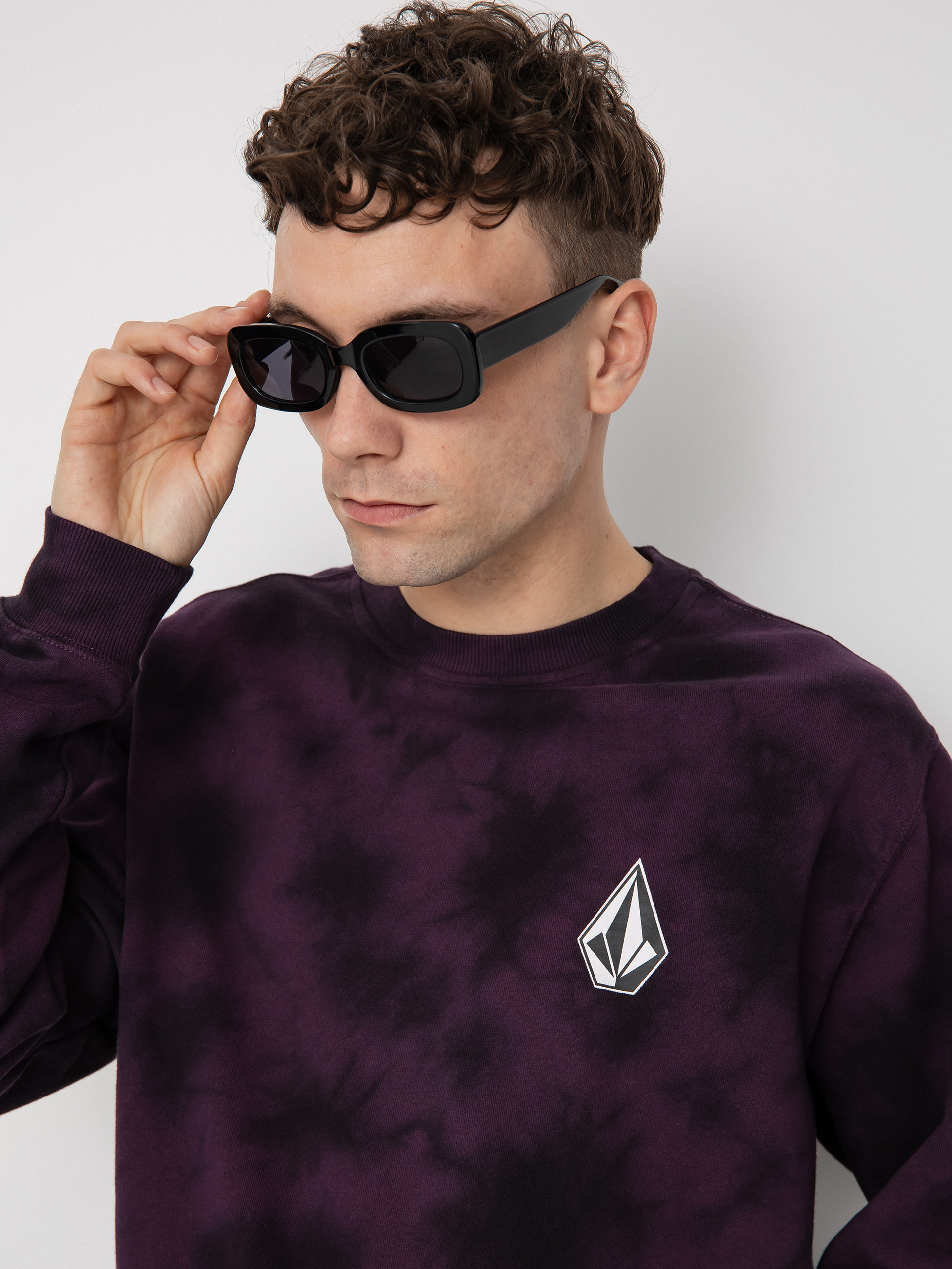 Hanorac Volcom Iconic Stone Plus Crew (mulberry)